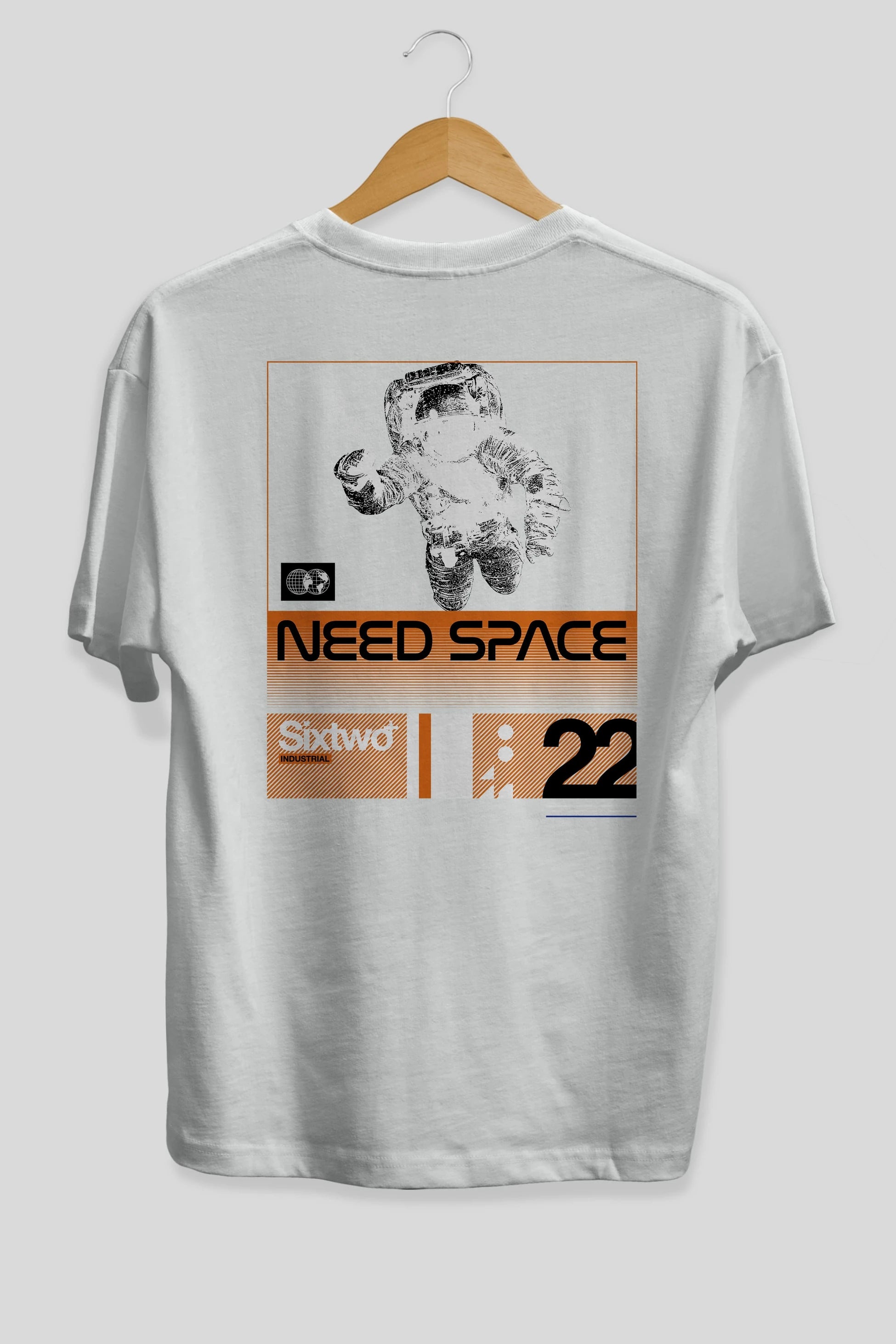 Need Space Arka Baskılı Oversize t-shirt Erkek Kadın Unisex