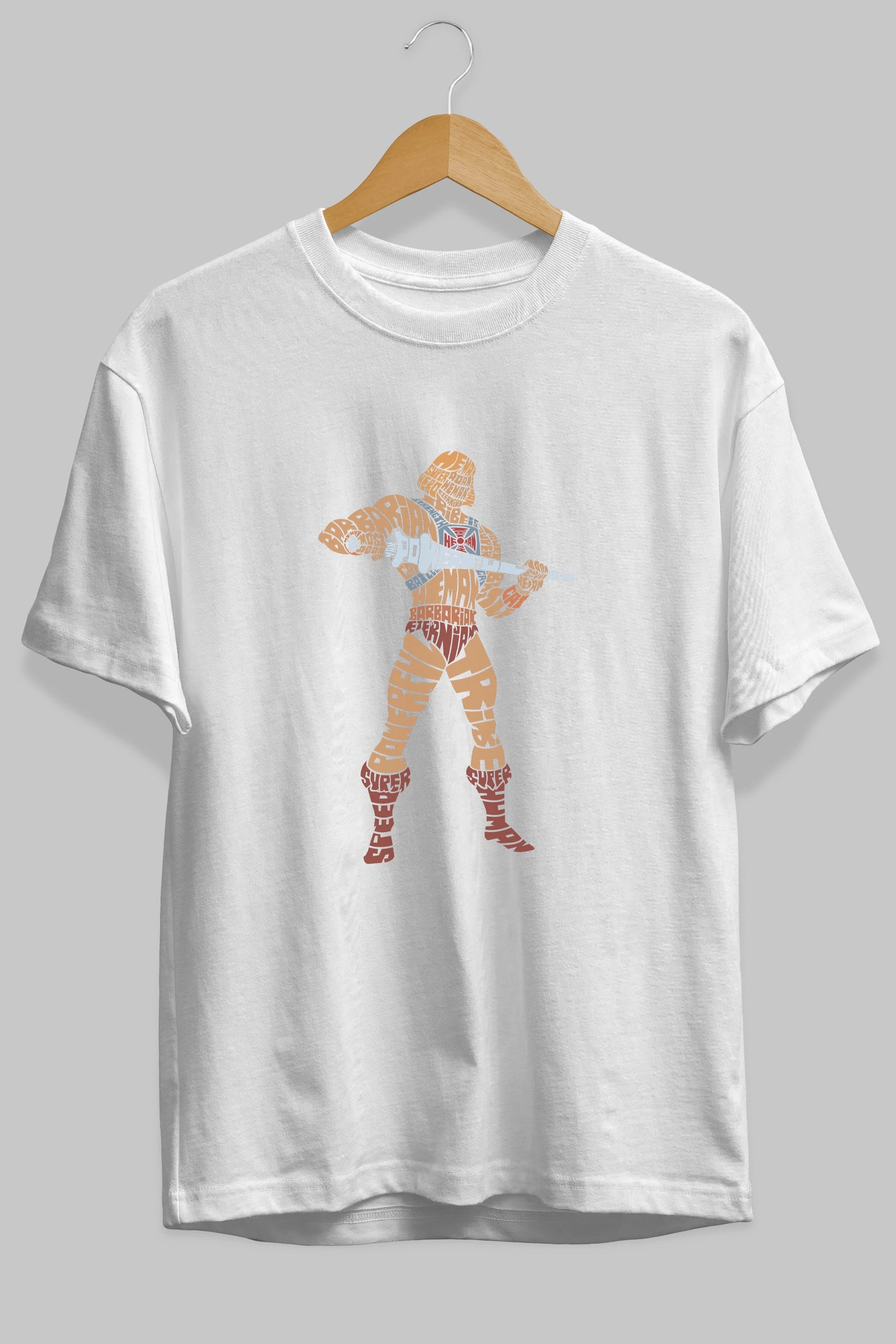 Heman Ön Baskılı Oversize t-shirt %100 pamuk Erkek Kadın Unisex