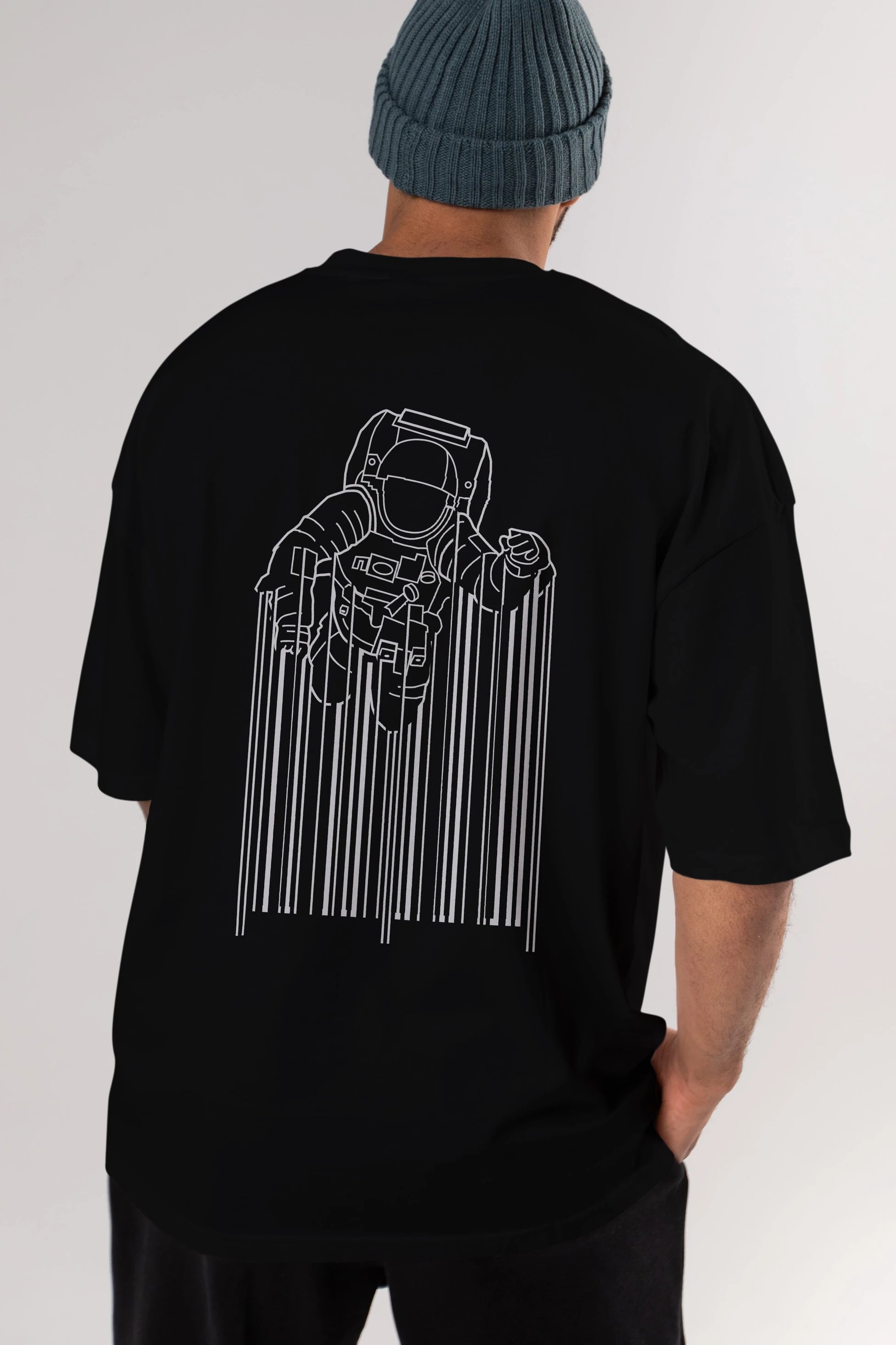 Astrocode Arka Baskılı Oversize t-shirt %100 pamuk Erkek Kadın Unisex
