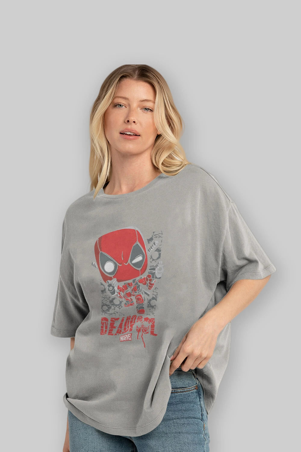 Deadpool (8) Ön Baskılı Oversize t-shirt Erkek Kadın Unisex %100 Pamuk Bisiklet Yaka tişort