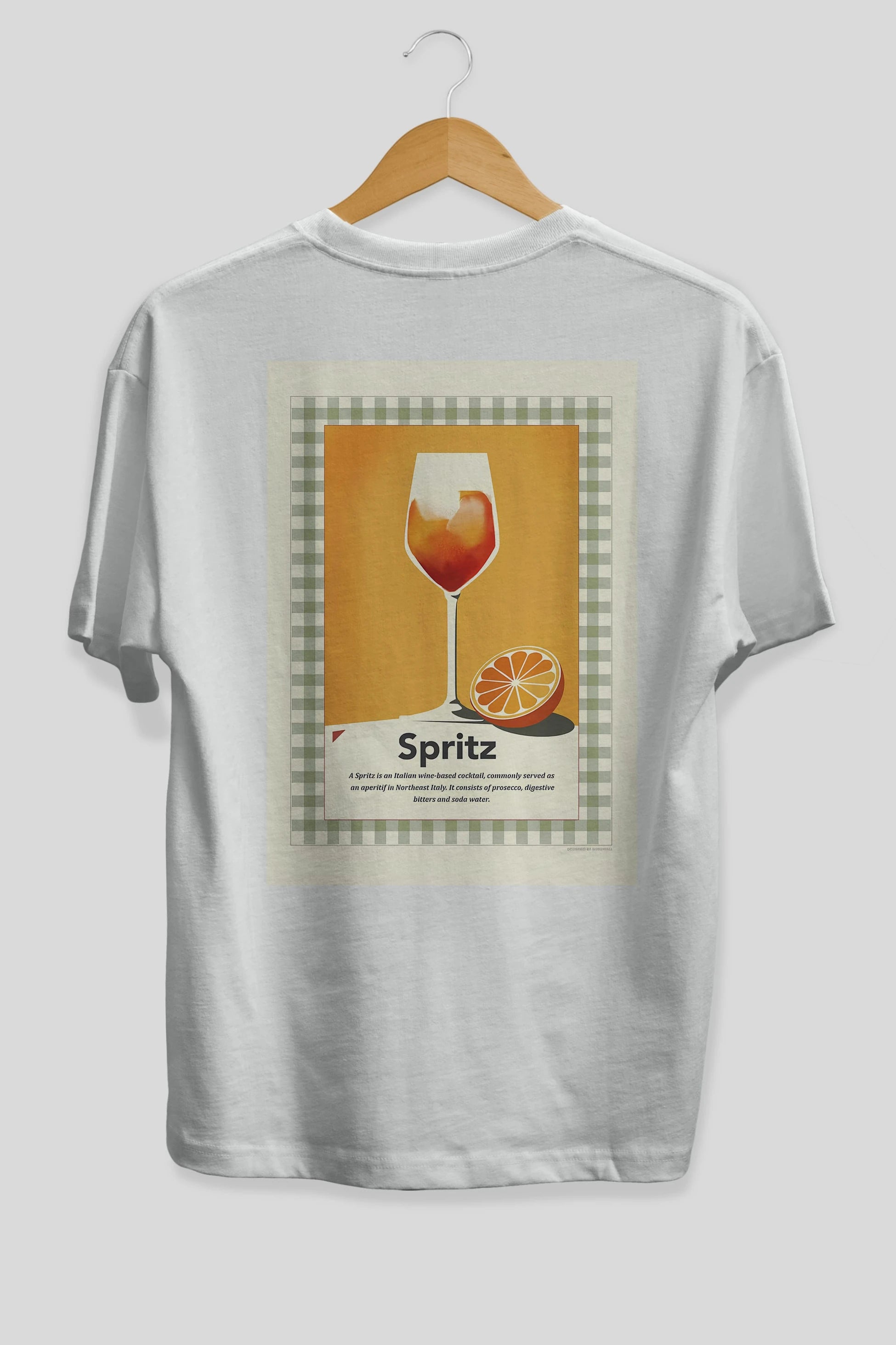 Aperol Spritz 5 Arka Baskılı Oversize t-shirt Erkek Kadın Unisex %100 Pamuk Bisiklet Yaka tişort