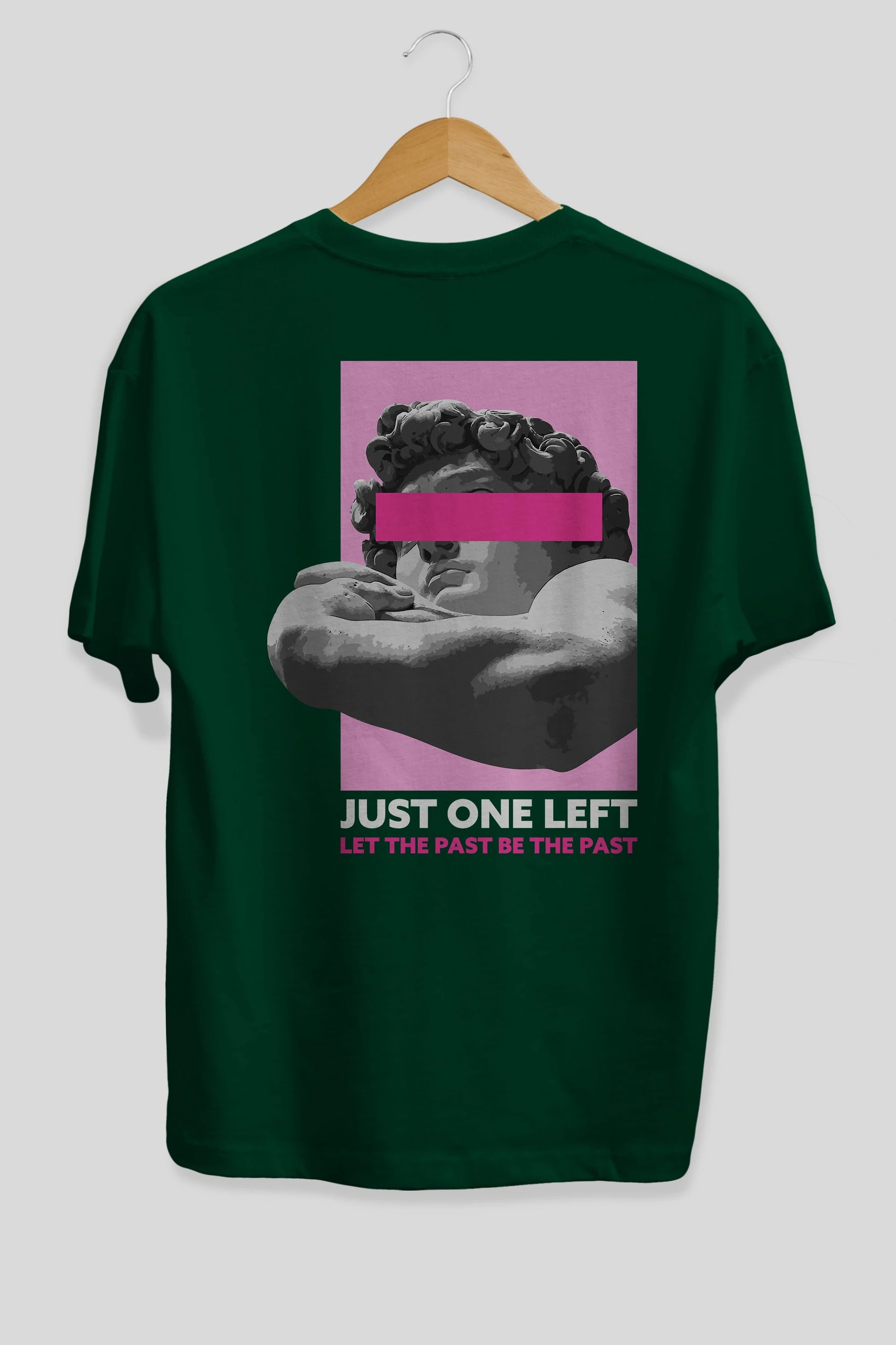 Just One Left Arka Baskılı Oversize t-shirt Erkek Kadın Unisex