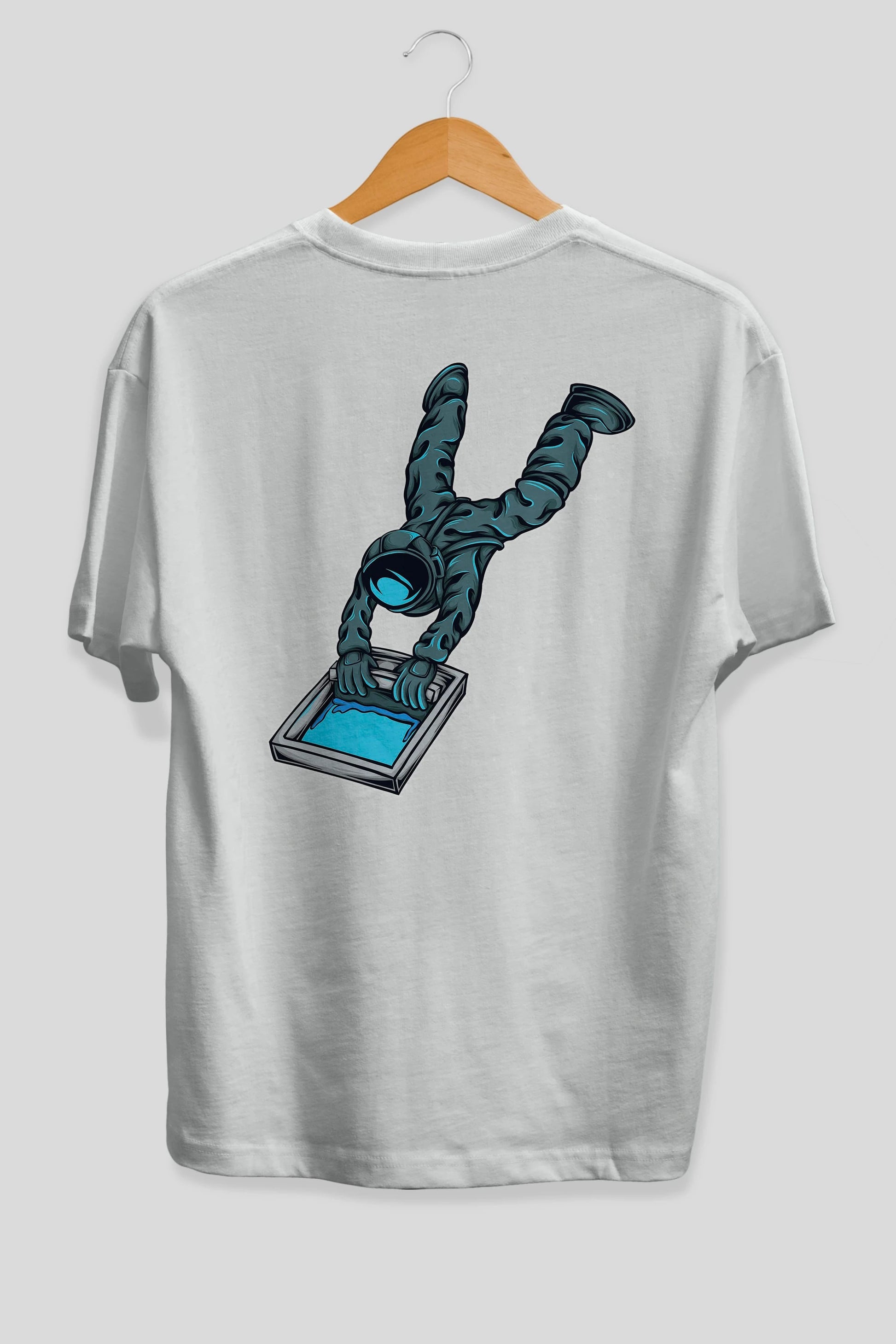 Astroscreen Arka Baskılı Oversize t-shirt Erkek Kadın Unisex