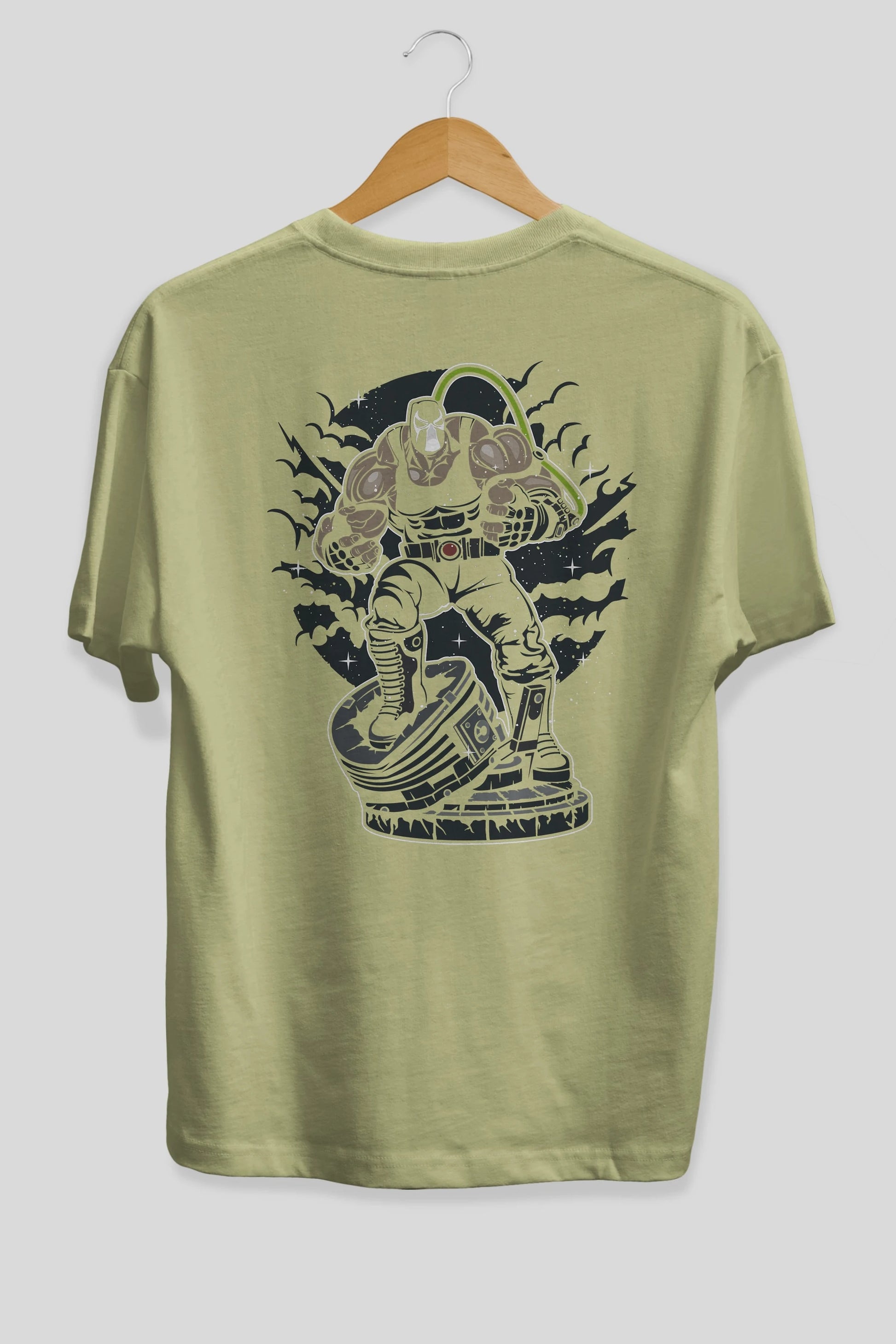 Bane (2) Arka Baskılı Oversize t-shirt Erkek Kadın Unisex %100 Pamuk