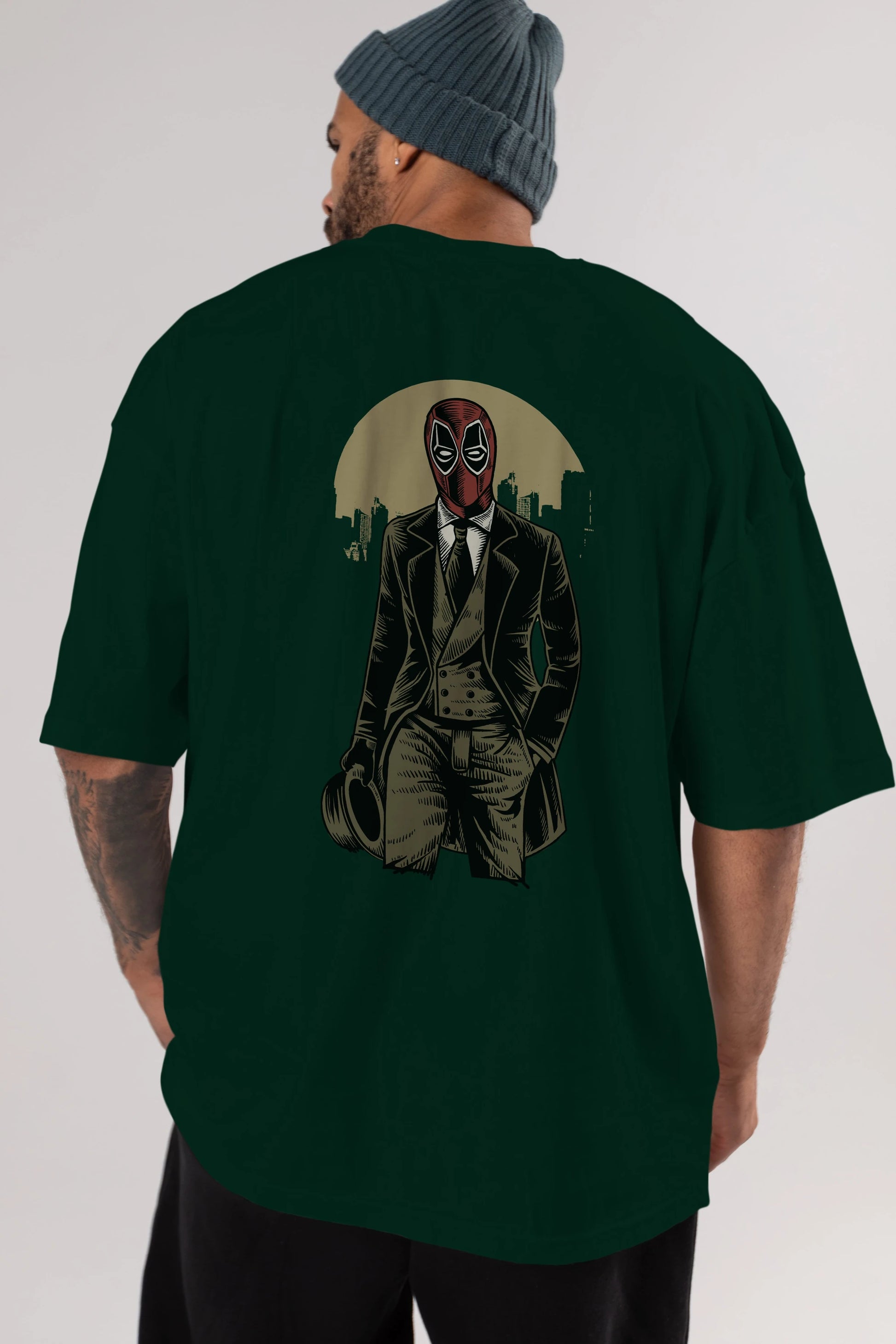 Classic Mercenary Arka Baskılı Oversize t-shirt Erkek Kadın Unisex %100 Pamuk