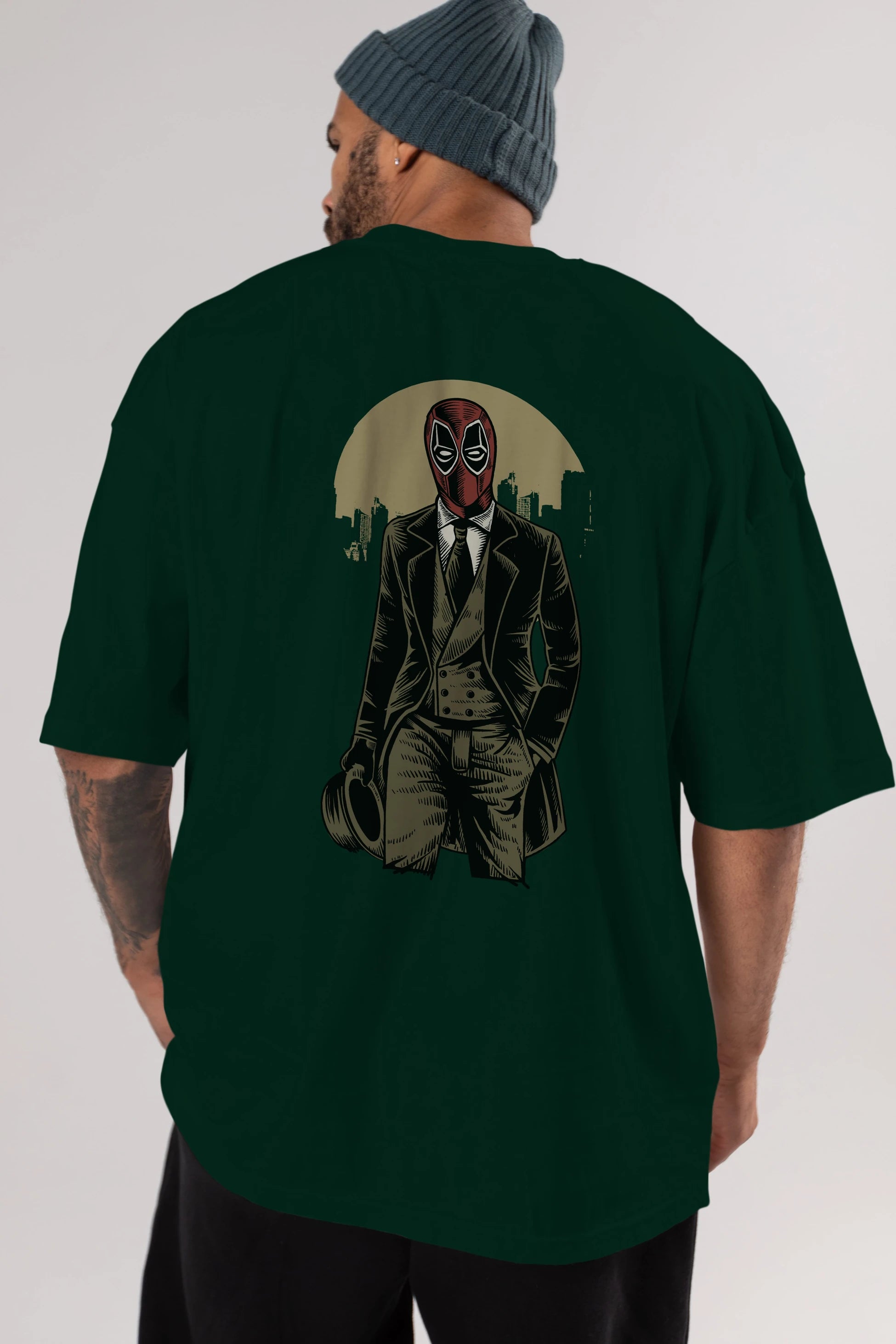Classic Mercenary Arka Baskılı Oversize t-shirt Erkek Kadın Unisex %100 Pamuk