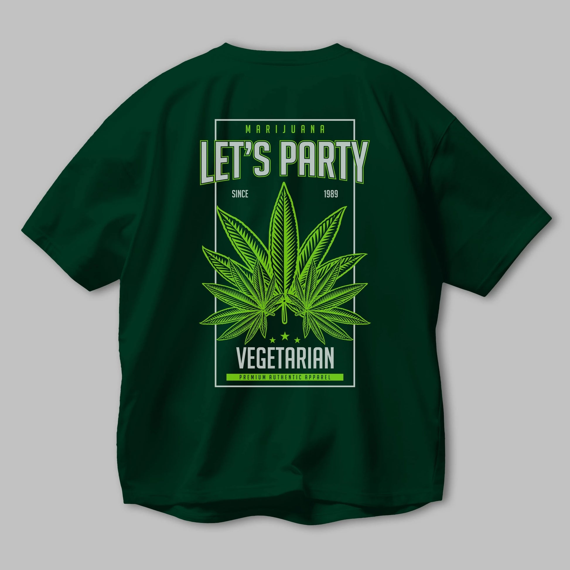 Lets Party Arka Baskılı Oversize t-shirt Erkek Kadın Unisex