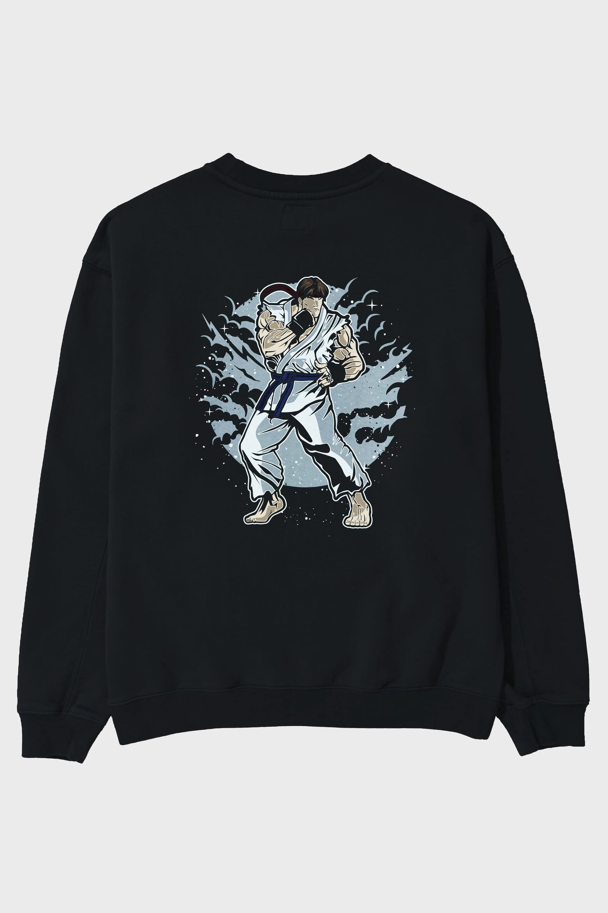 RYU Arka Baskılı Oversize Sweatshirt Erkek Kadın Unisex