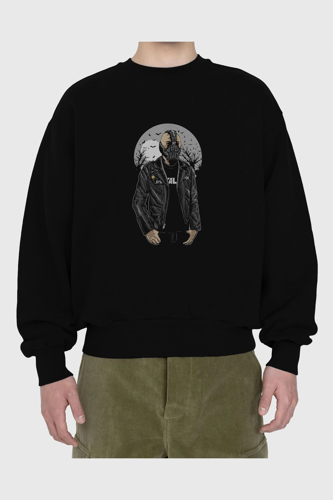 Bane Ön Baskılı Oversize Sweatshirt Erkek Kadın Unisex