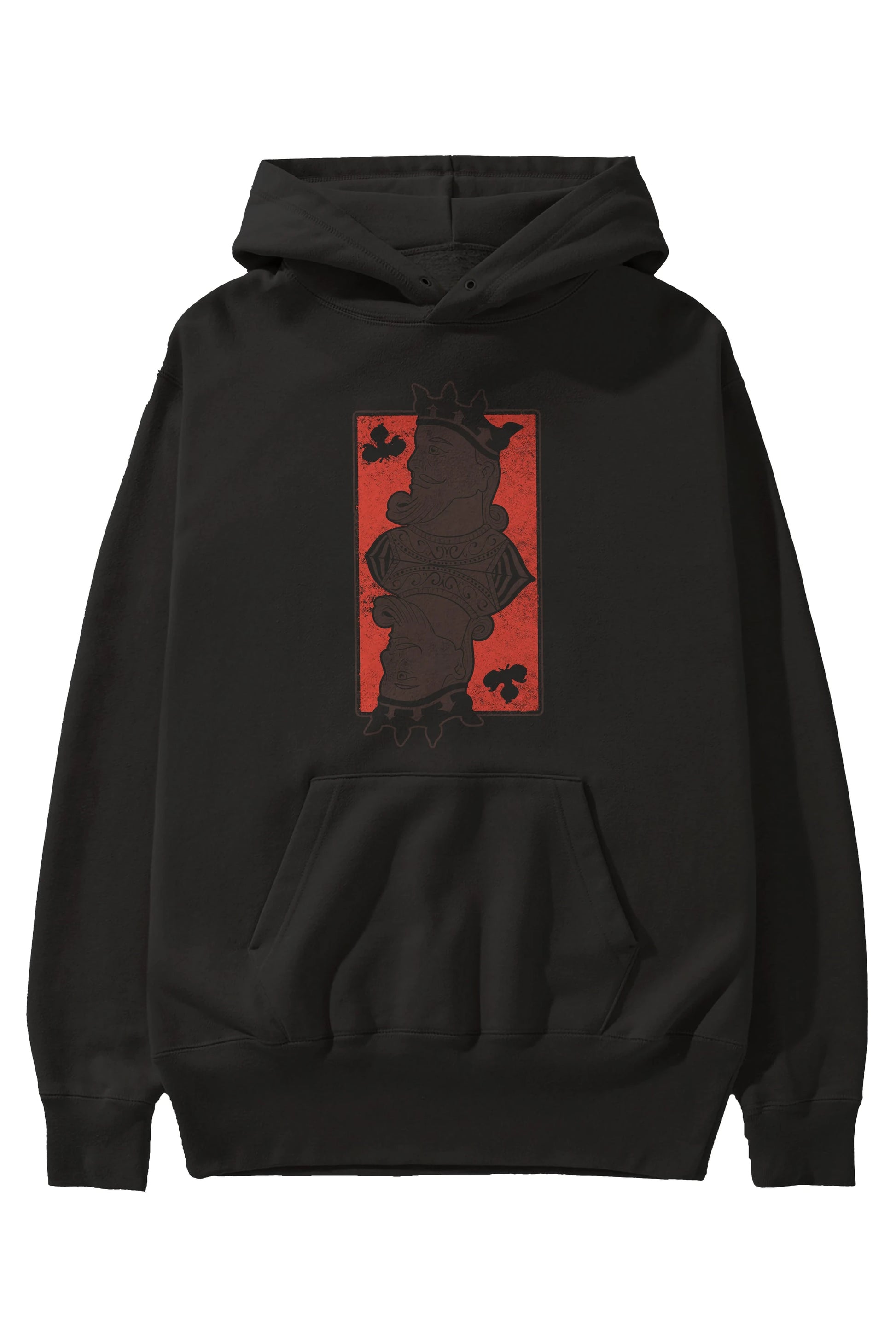 King Streetwear Ön Baskılı Hoodie Oversize Kapüşonlu Sweatshirt Erkek Kadın Unisex