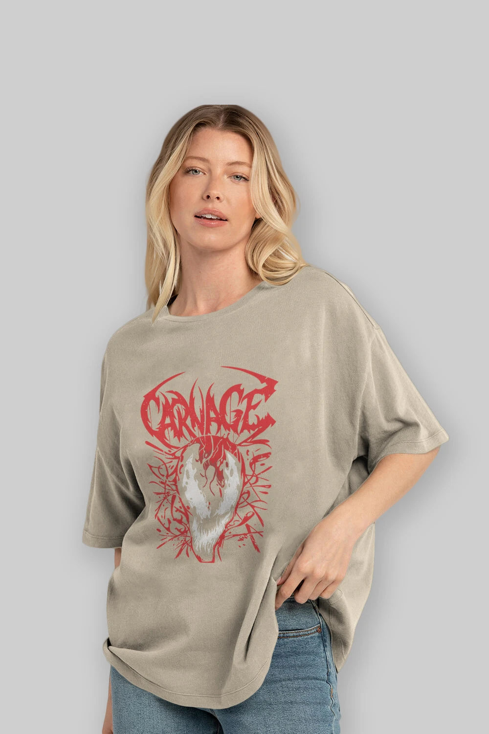 Venom (22) Ön Baskılı Oversize t-shirt Erkek Kadın Unisex %100 Pamuk Bisiklet Yaka tişort