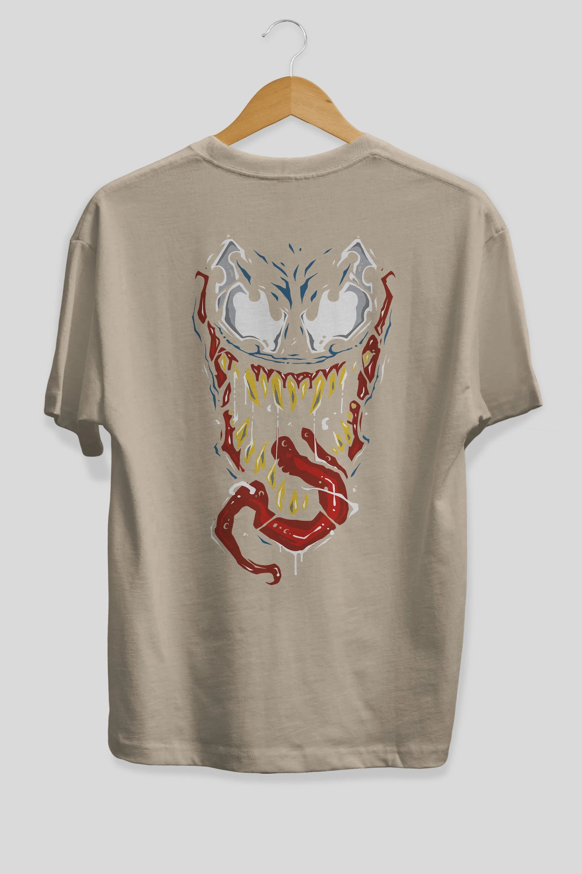Venom (15) Arka Baskılı Oversize t-shirt Erkek Kadın Unisex %100 Pamuk Bisiklet Yaka tişort