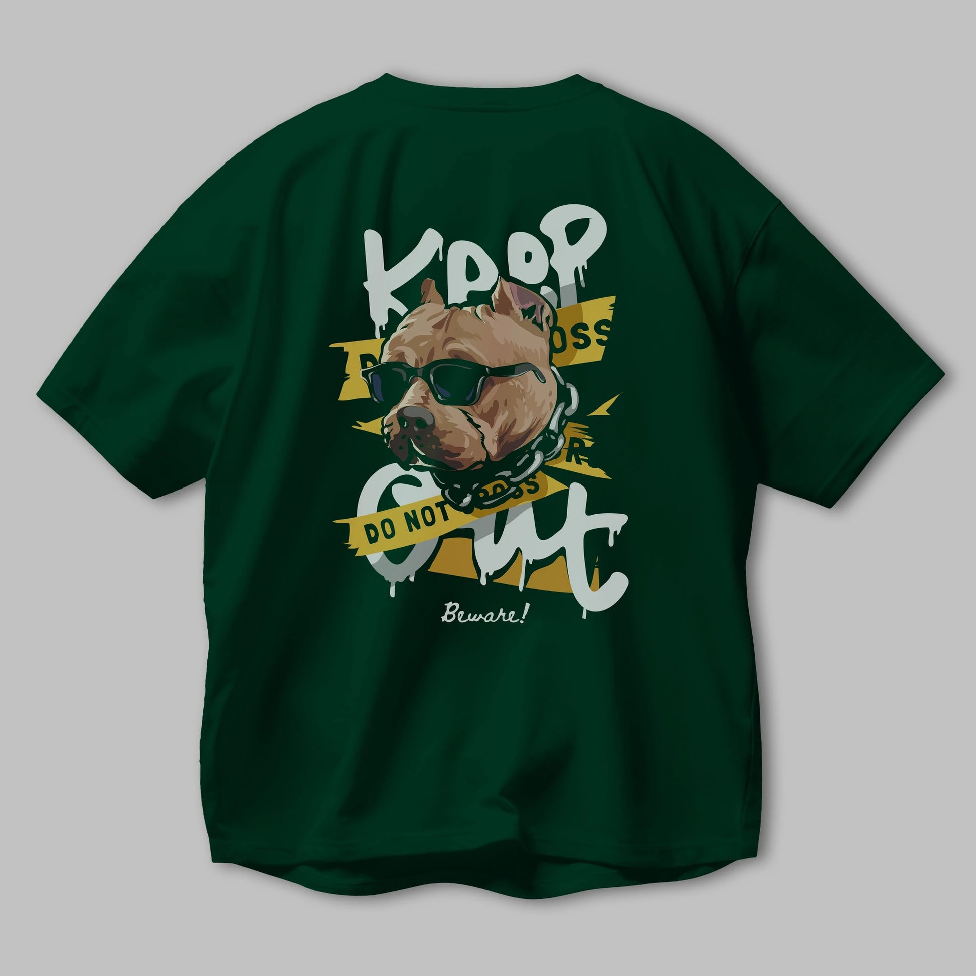 Teddy Bear Keep Arka Baskılı Oversize t-shirt Erkek Kadın Unisex %100 Pamuk