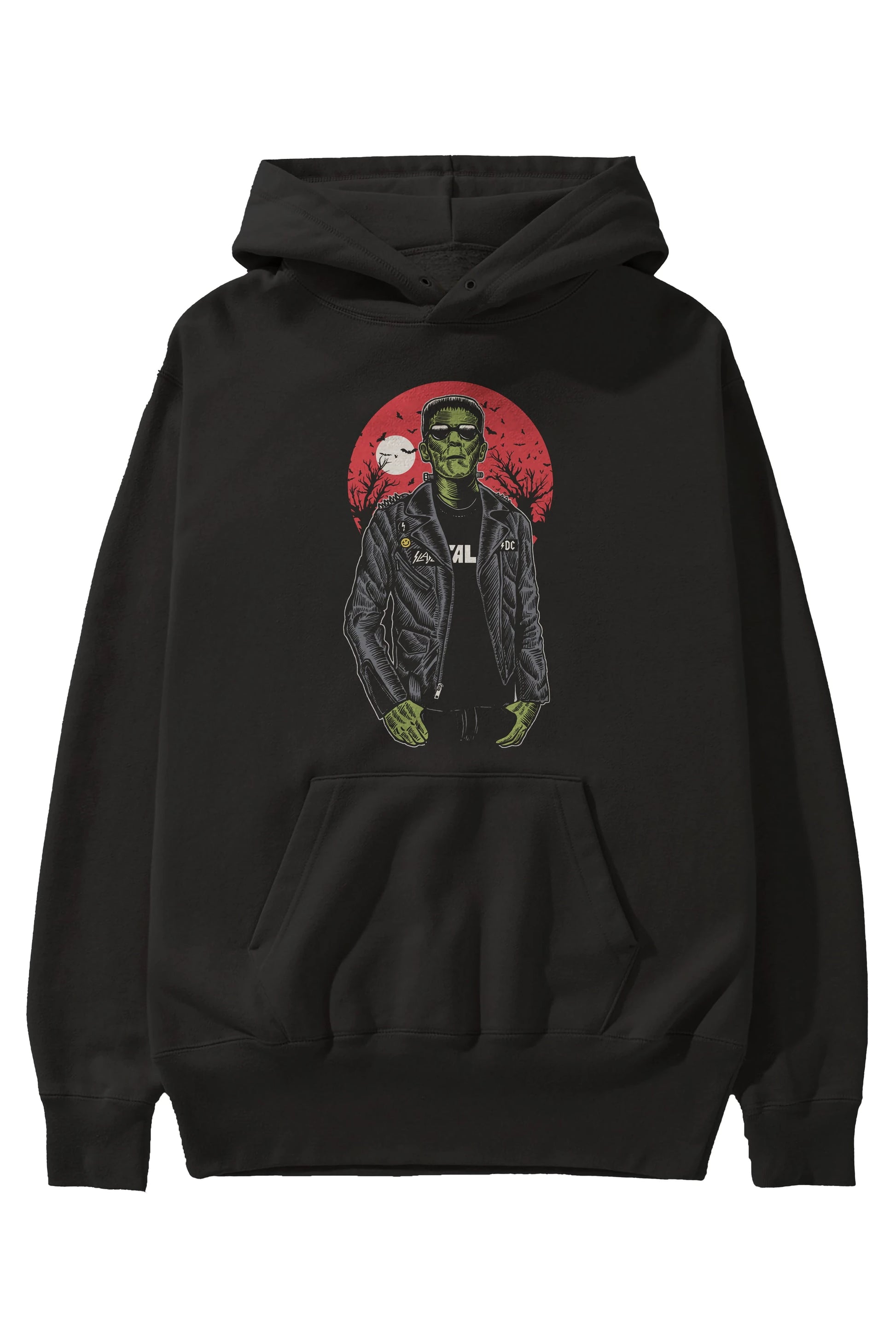 Frank Ön Baskılı Hoodie Oversize Kapüşonlu Sweatshirt Erkek Kadın Unisex