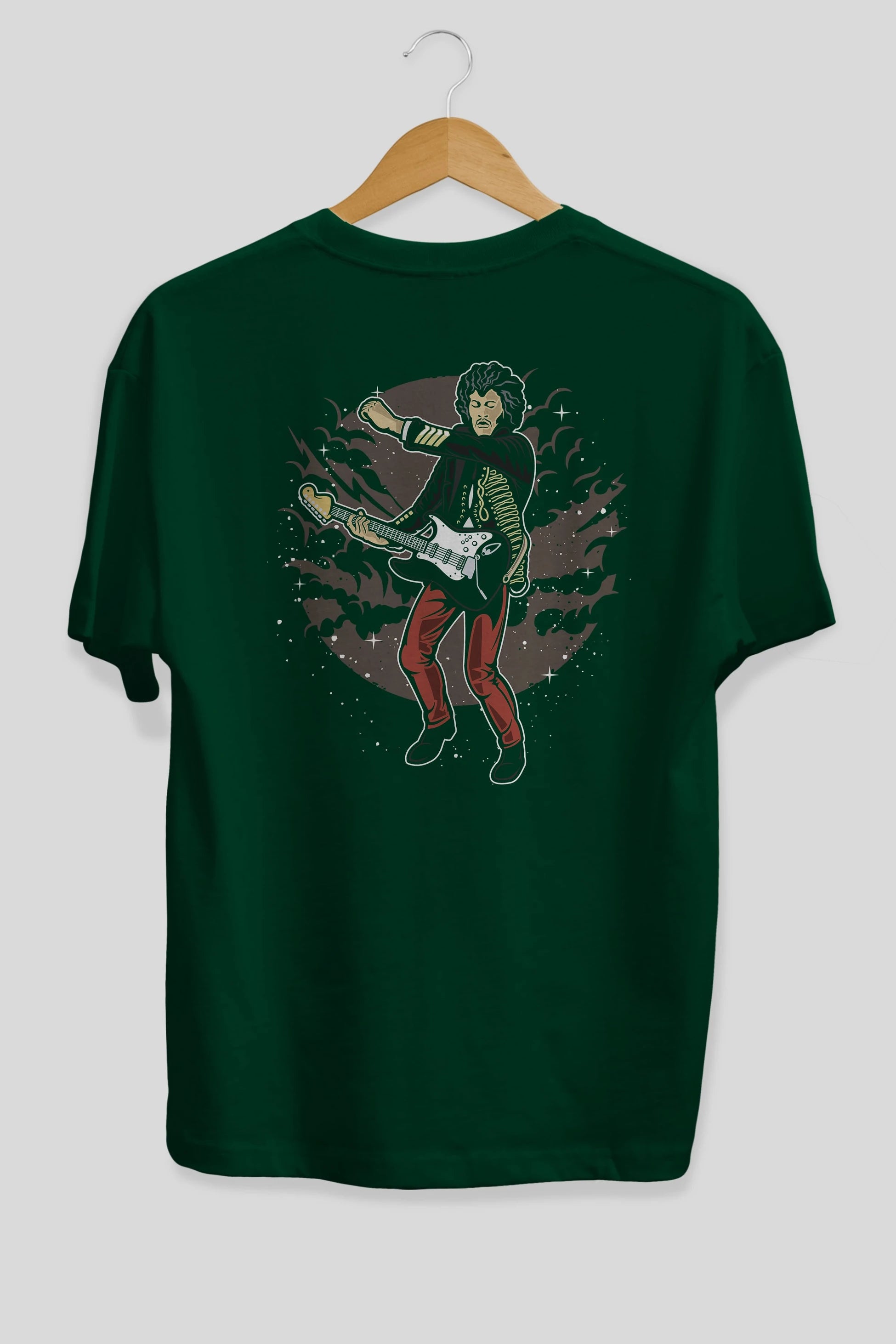 JIMMY HENDRIX Arka Baskılı Oversize t-shirt Erkek Kadın Unisex %100 Pamuk