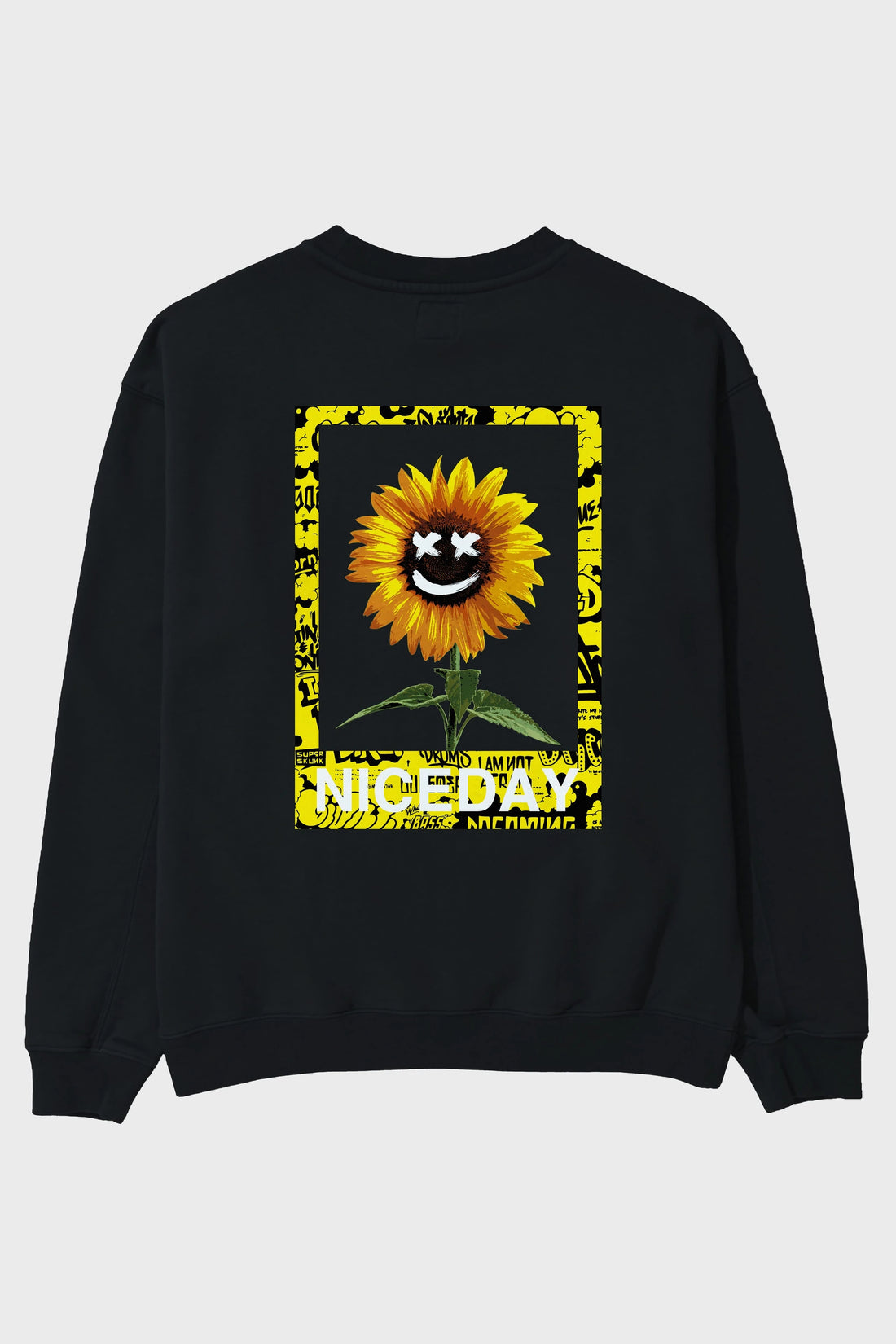 Niceday Streewear Arka Baskılı Oversize Sweatshirt Erkek Kadın Unisex