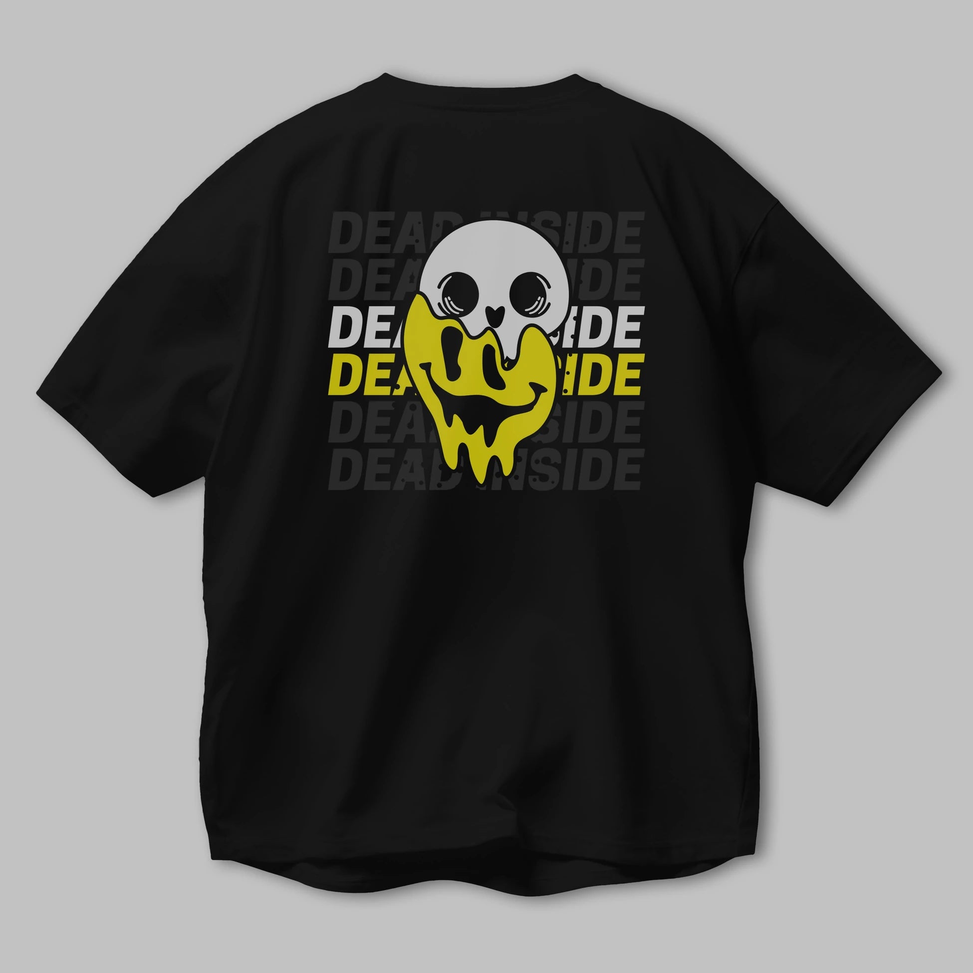 Dead Inside Yazılı Arka Baskılı Oversize t-shirt Erkek Kadın Unisex
