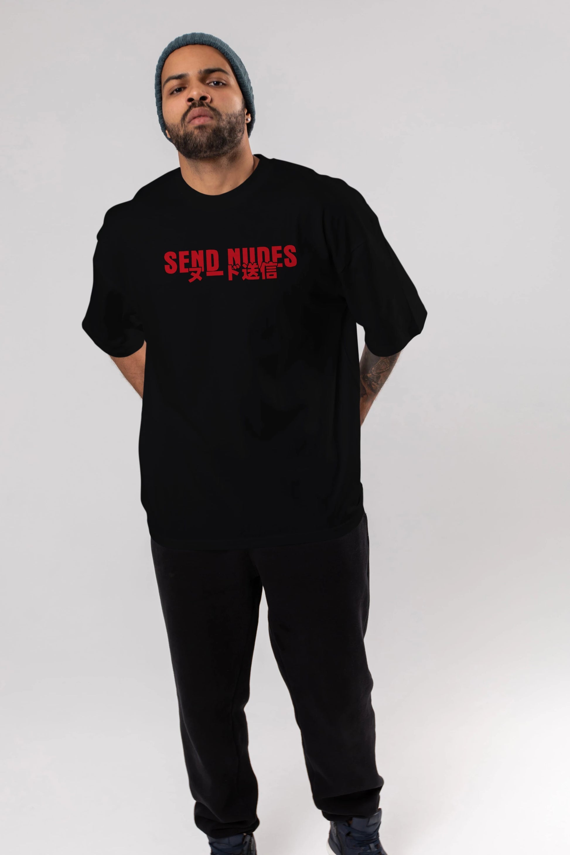 Send Nudes Ön Baskılı Oversize t-shirt %100 pamuk Erkek Kadın Unisex