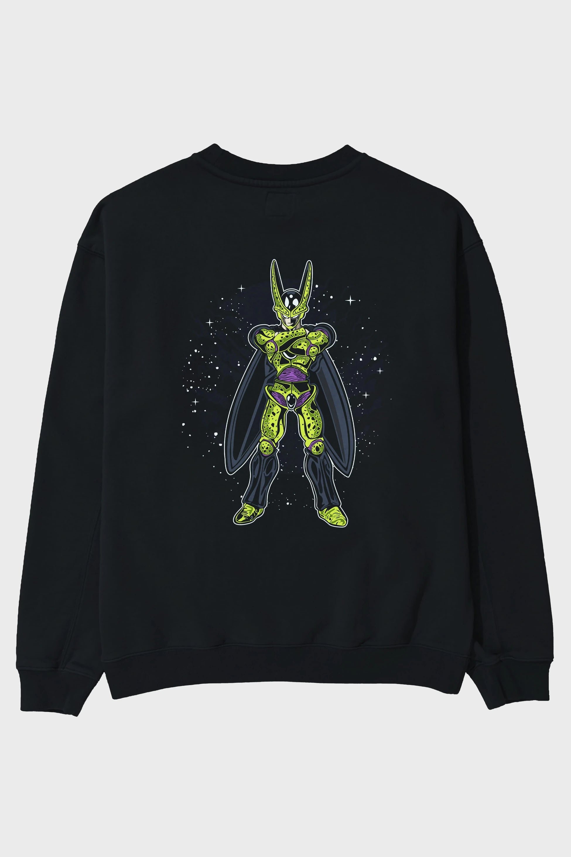 CELL Arka Baskılı Oversize Sweatshirt Erkek Kadın Unisex