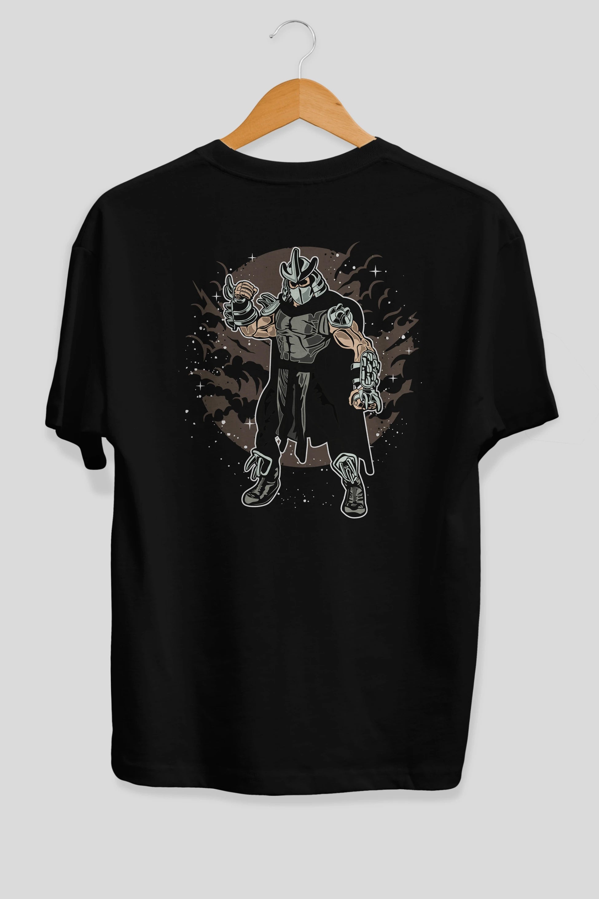 SHREDDER Arka Baskılı Oversize t-shirt Erkek Kadın Unisex %100 Pamuk