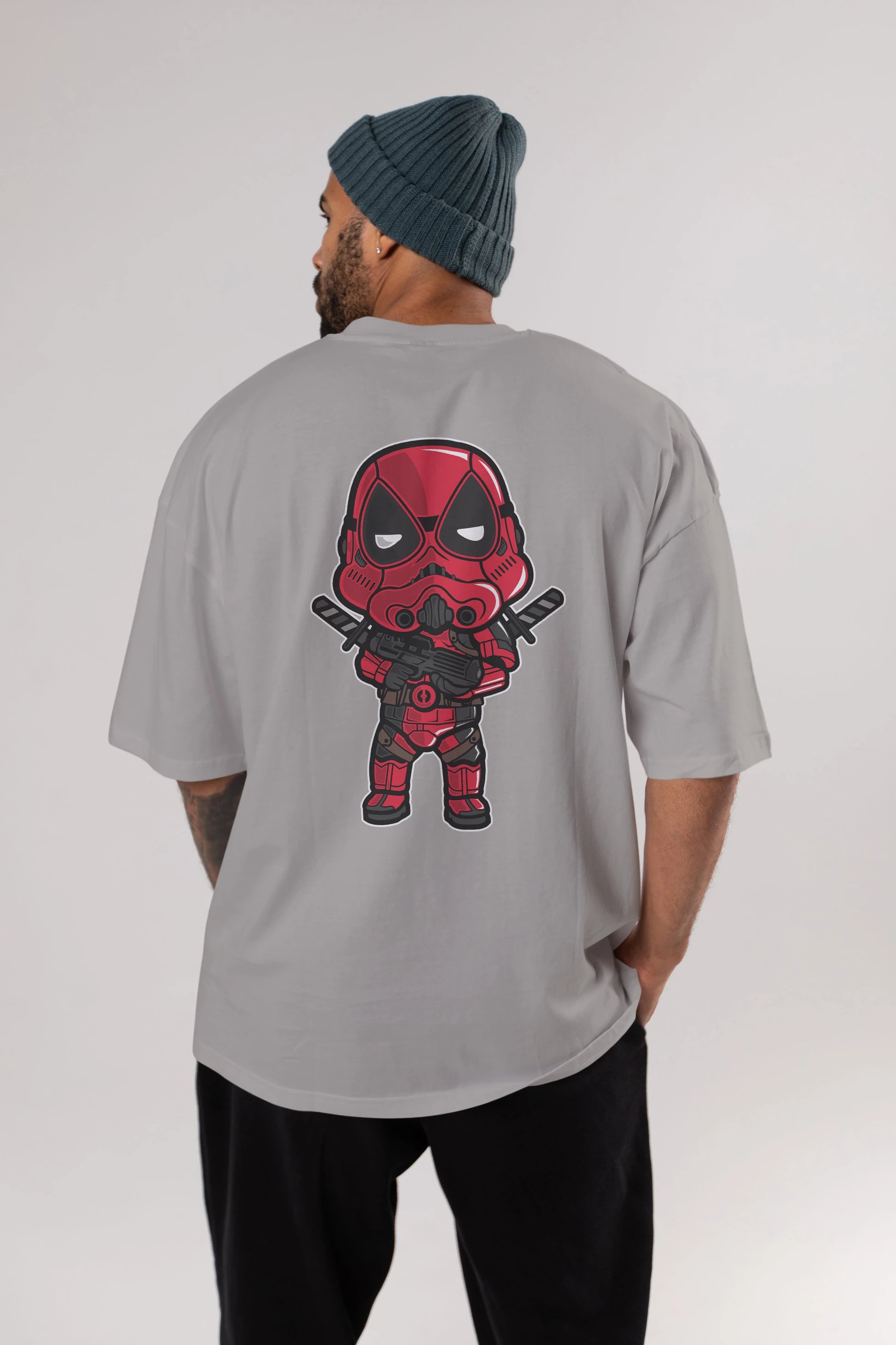 Deadpool (22) Arka Baskılı Oversize t-shirt Erkek Kadın Unisex %100 Pamuk Bisiklet Yaka tişort
