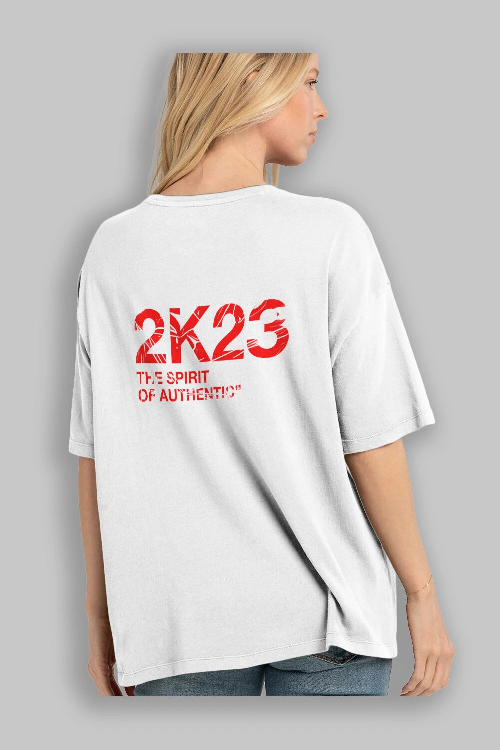 The Spirit Arka Baskılı Oversize t-shirt Erkek Kadın Unisex