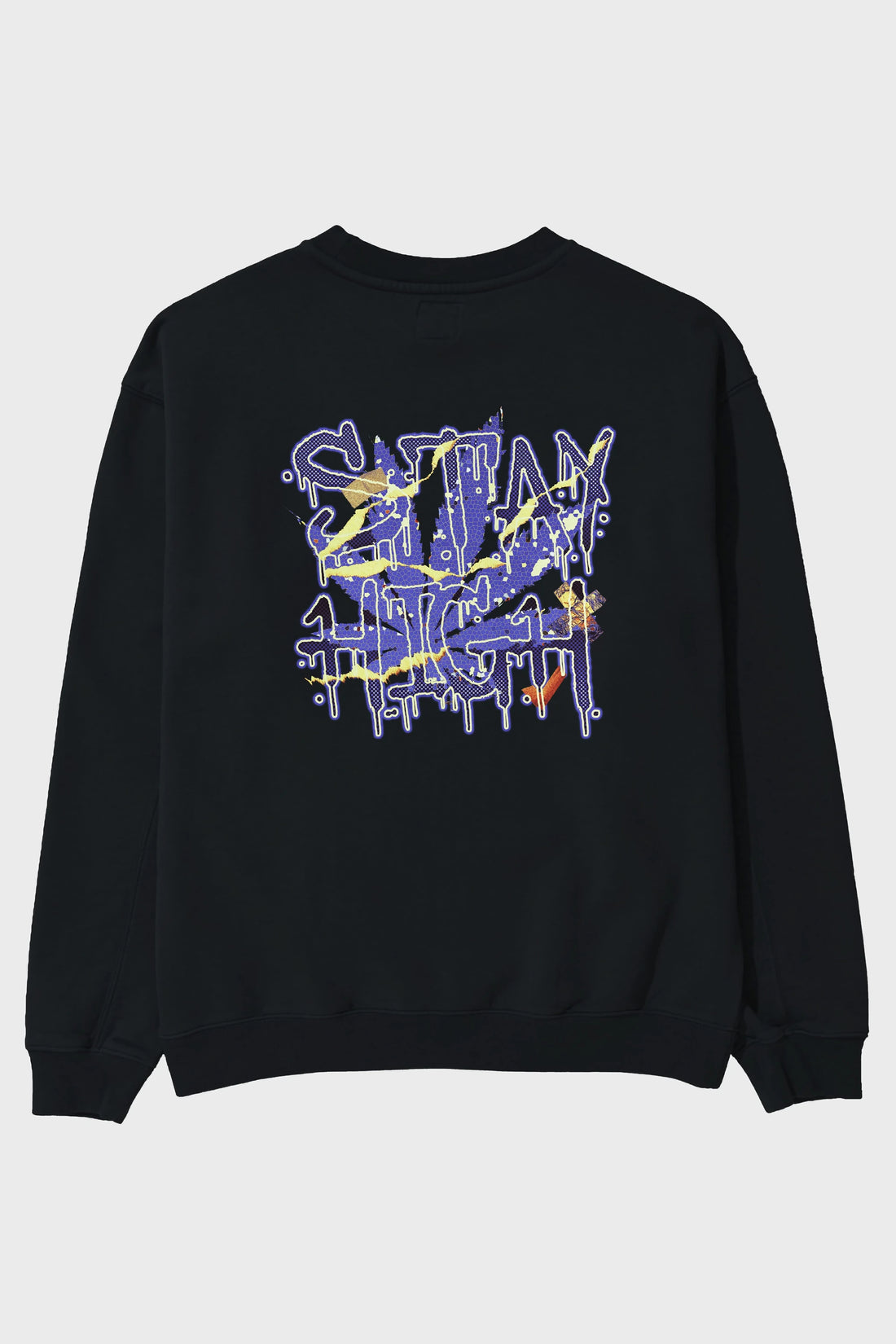 Stay High Arka Baskılı Oversize Sweatshirt Erkek Kadın Unisex