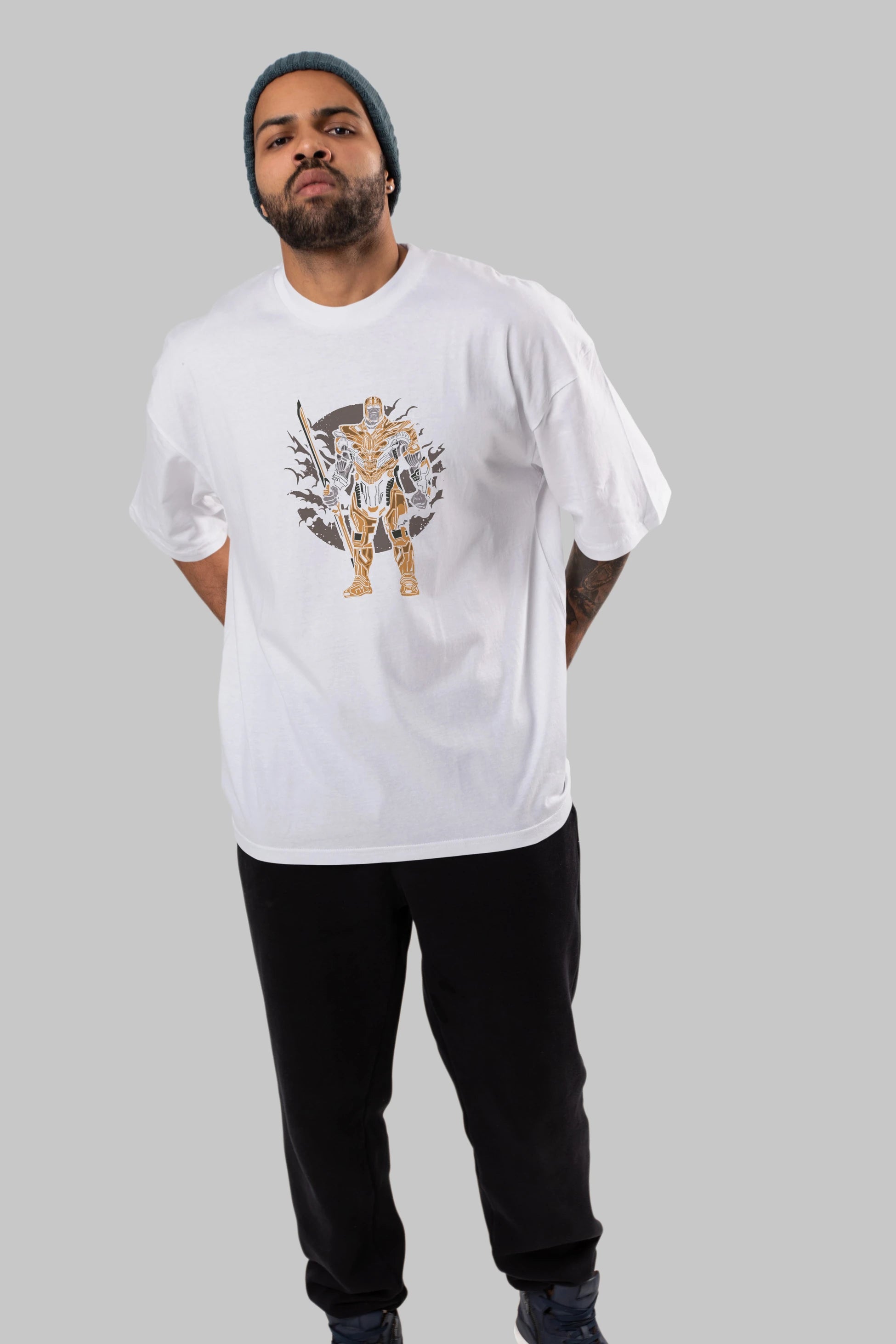 Thanos Ön Baskılı Oversize t-shirt Erkek Kadın Unisex %100 Pamuk tişort