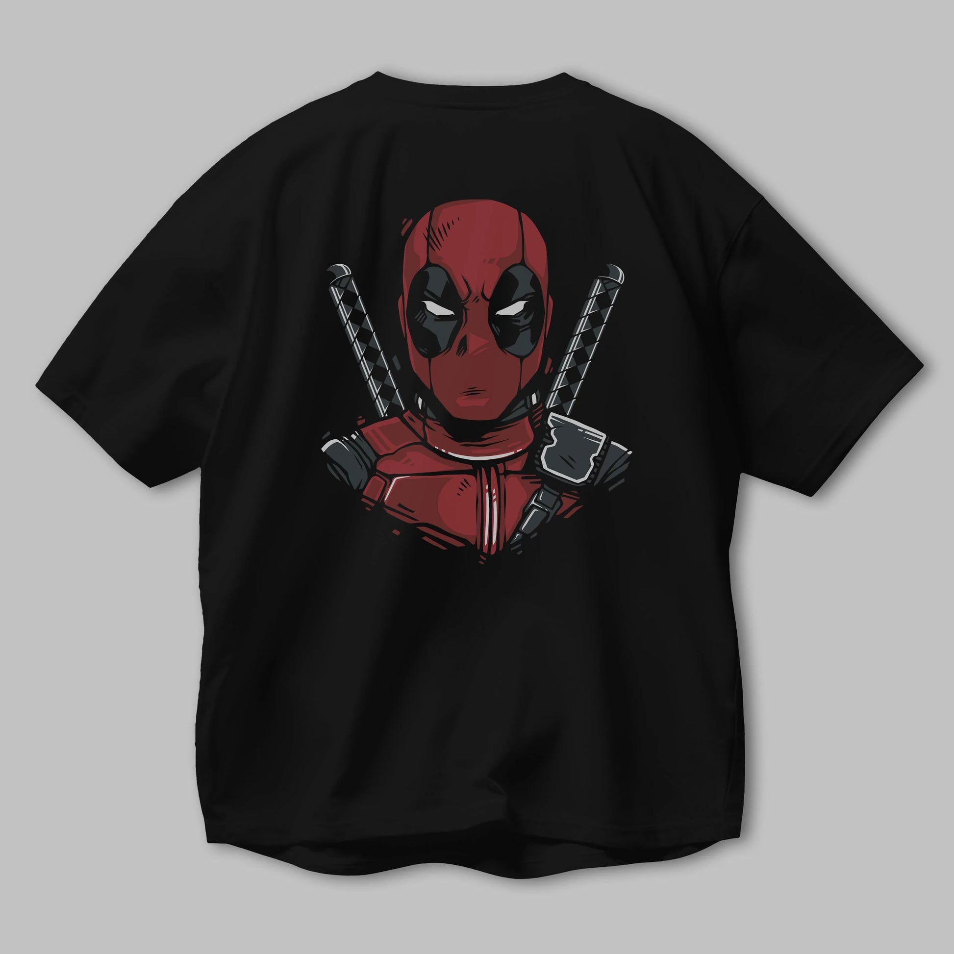Deadpool (4) Arka Baskılı Oversize t-shirt Erkek Kadın Unisex %100 Pamuk Bisiklet Yaka tişort
