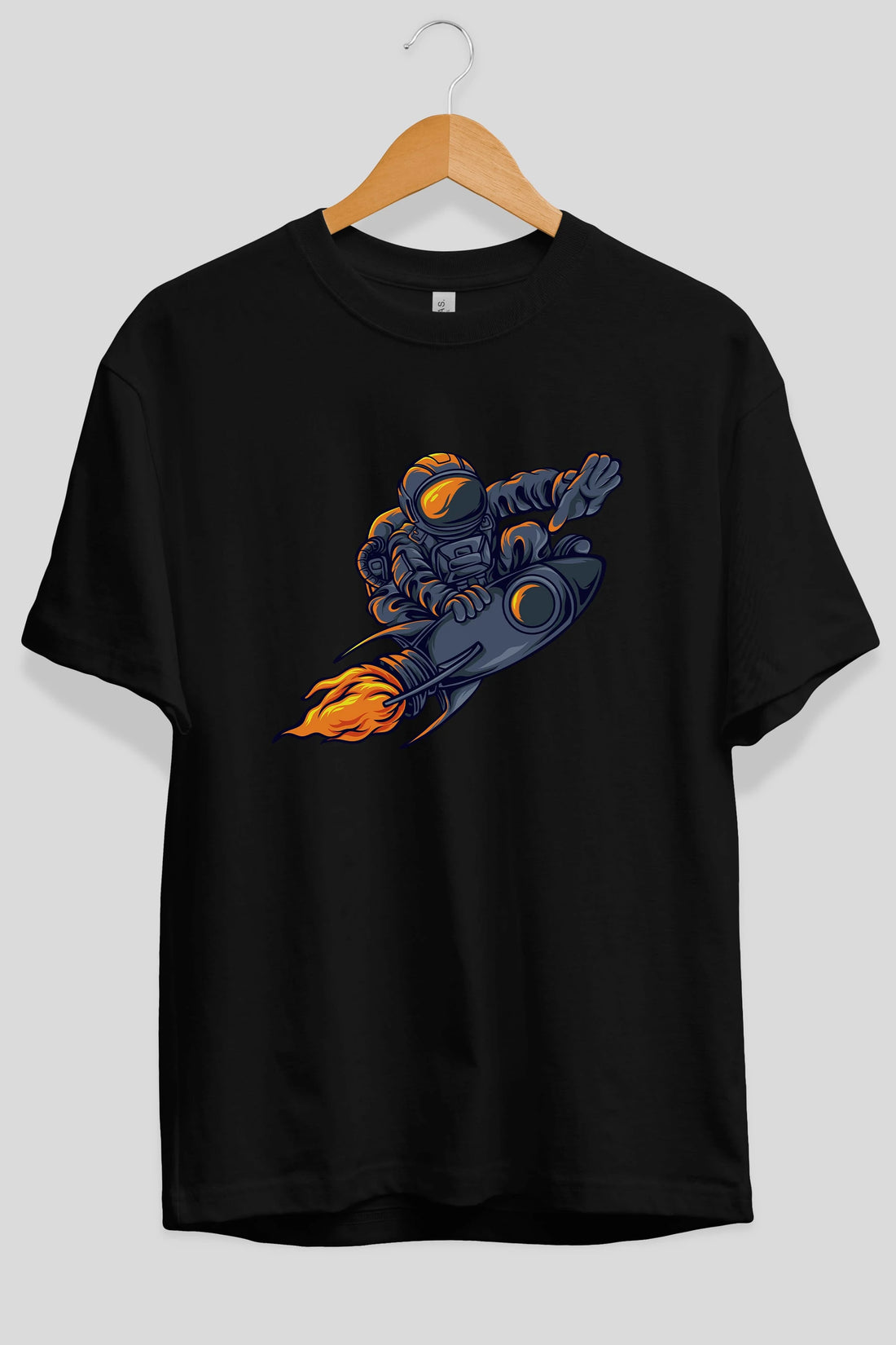 Astrocket Illustration Tshirt Ön Baskılı Oversize t-shirt Erkek Kadın Unisex