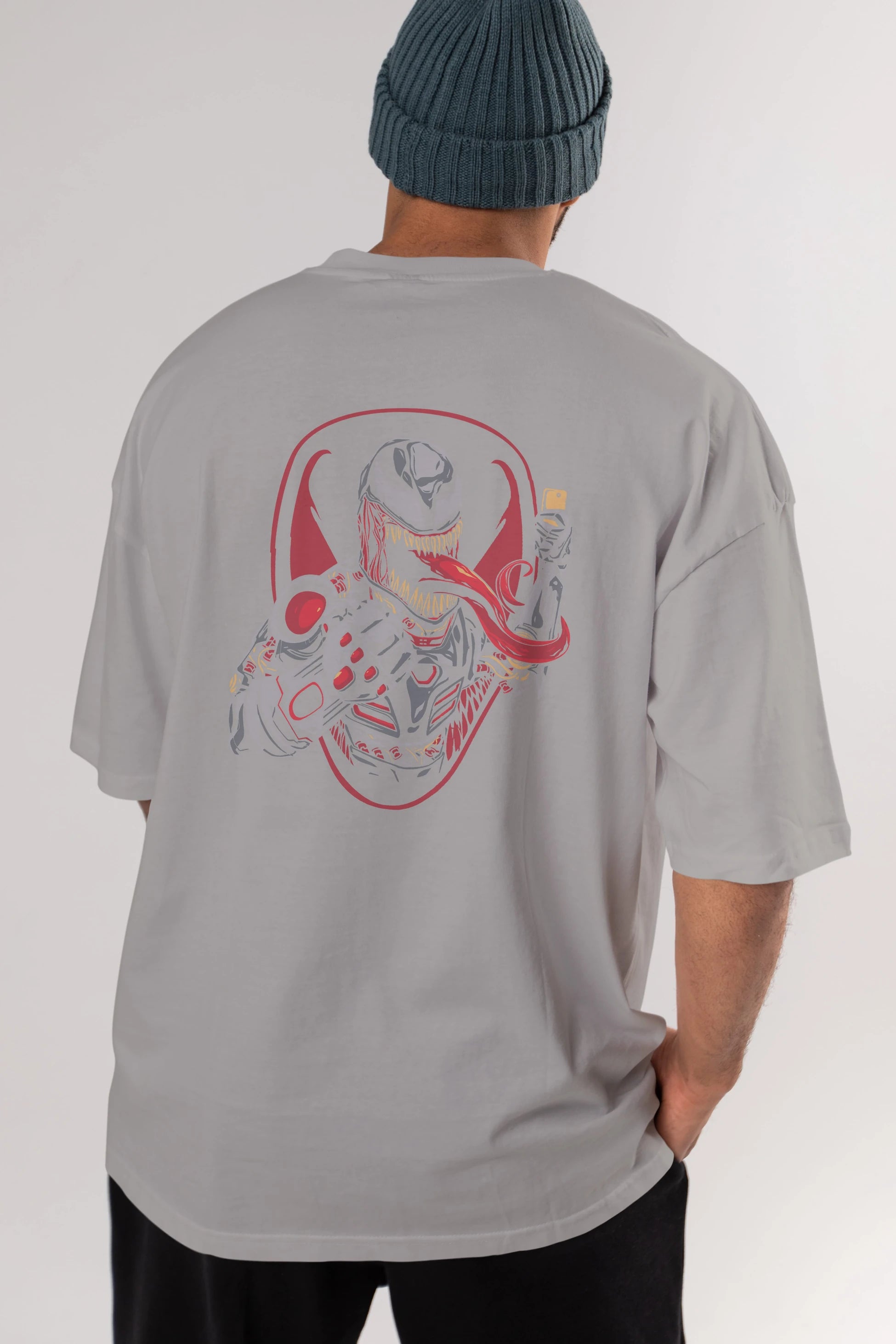 Venom (17) Arka Baskılı Oversize t-shirt Erkek Kadın Unisex %100 Pamuk Bisiklet Yaka tişort