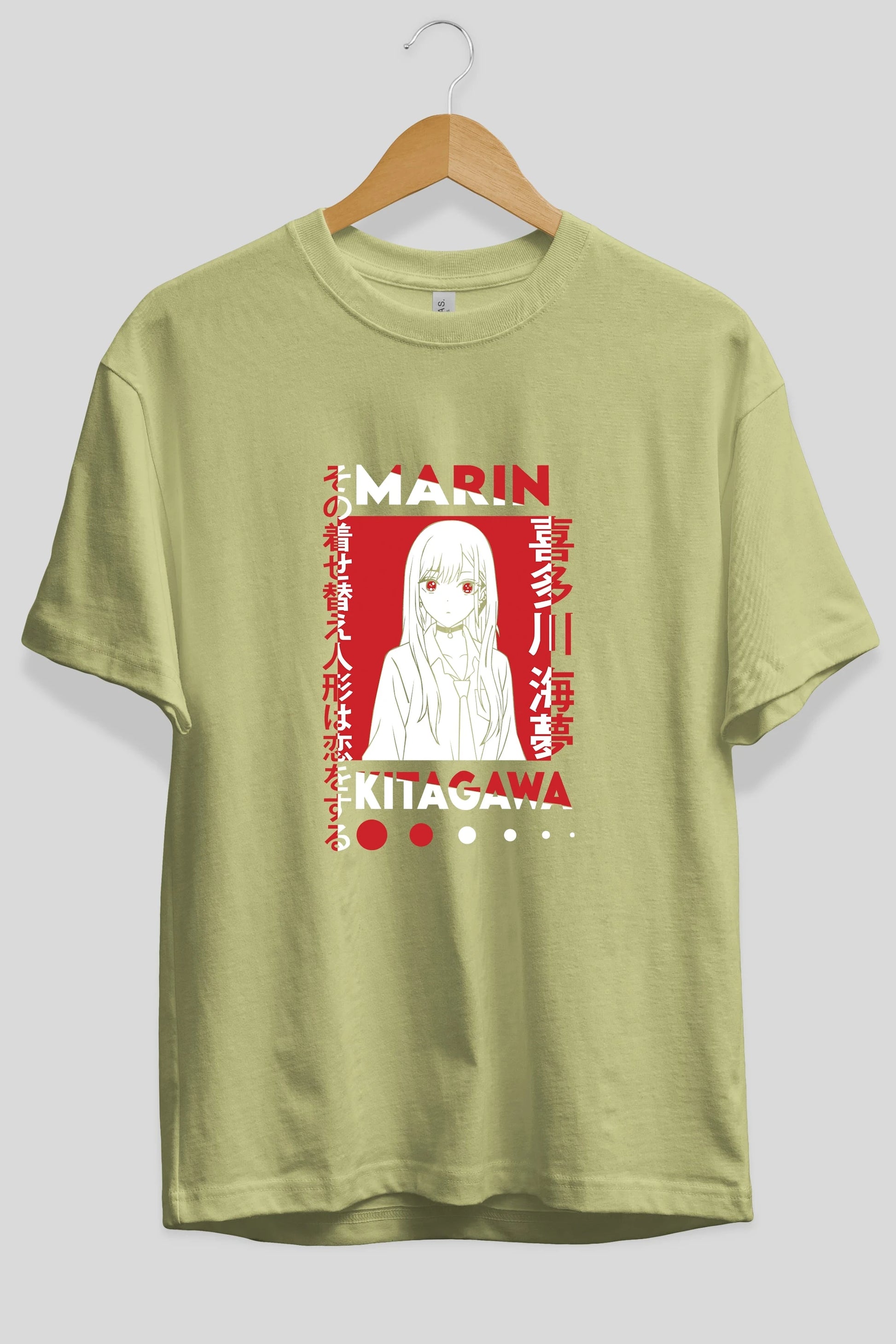 MARIN KITAGAWA Anime Ön Baskılı Oversize t-shirt %100 pamuk Erkek Kadın Unisex