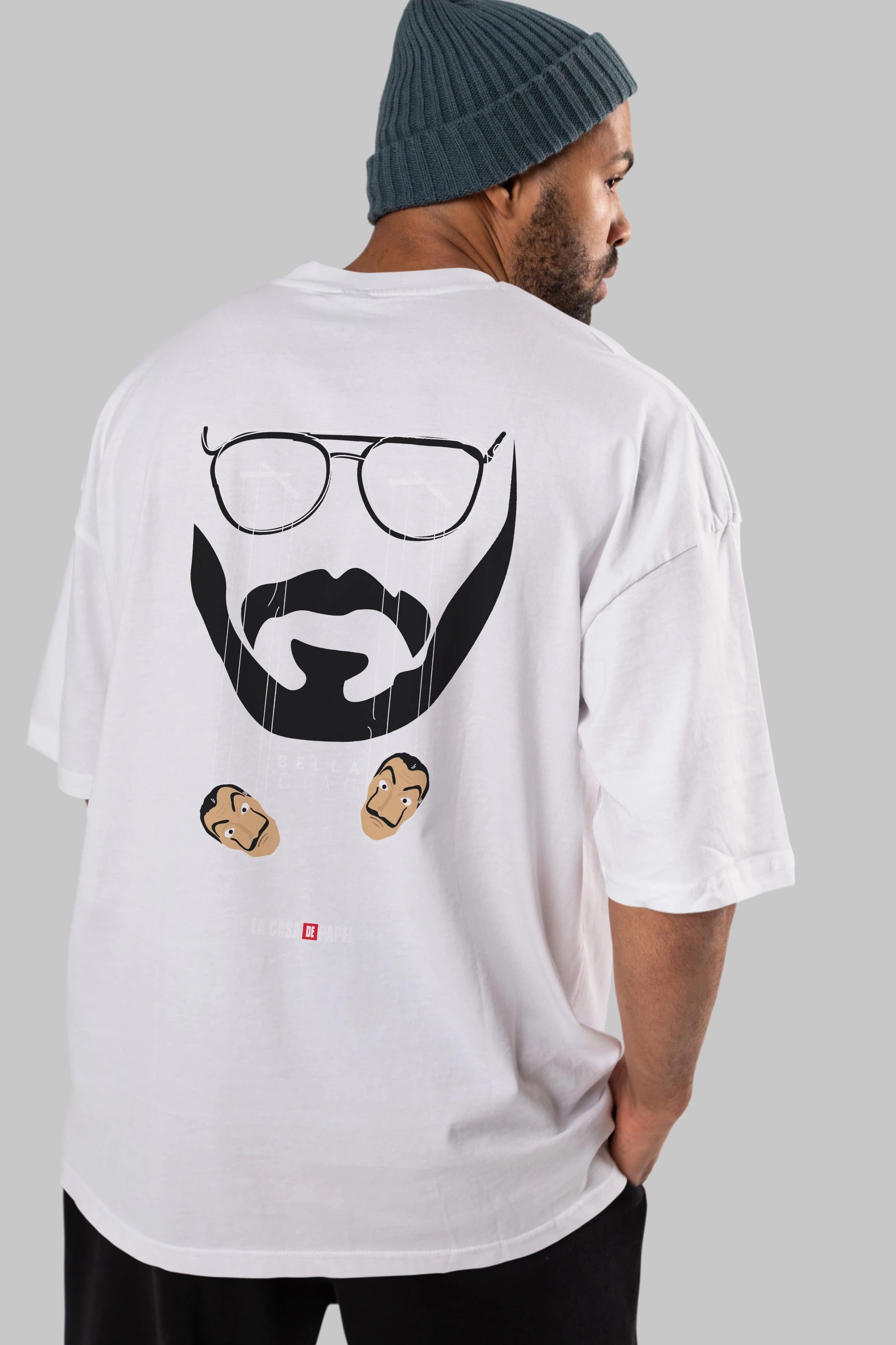 La Casa De Papel (11) Arka Baskılı Oversize t-shirt Erkek Kadın Unisex %100 Pamuk Bisiklet Yaka tişort