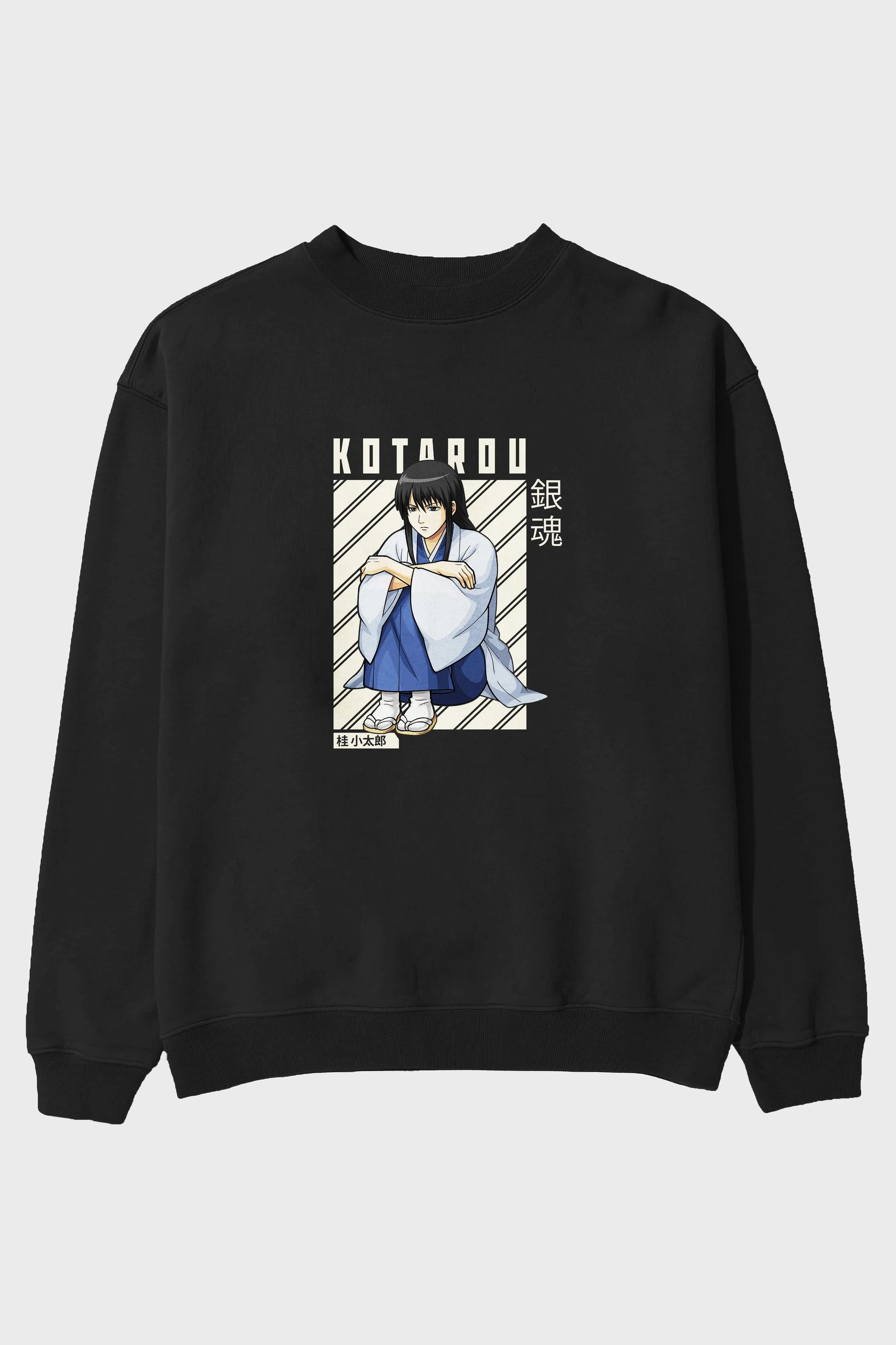 Kotarou Katsura GINTAMA Anime Ön Baskılı Oversize Sweatshirt Erkek Kadın Unisex