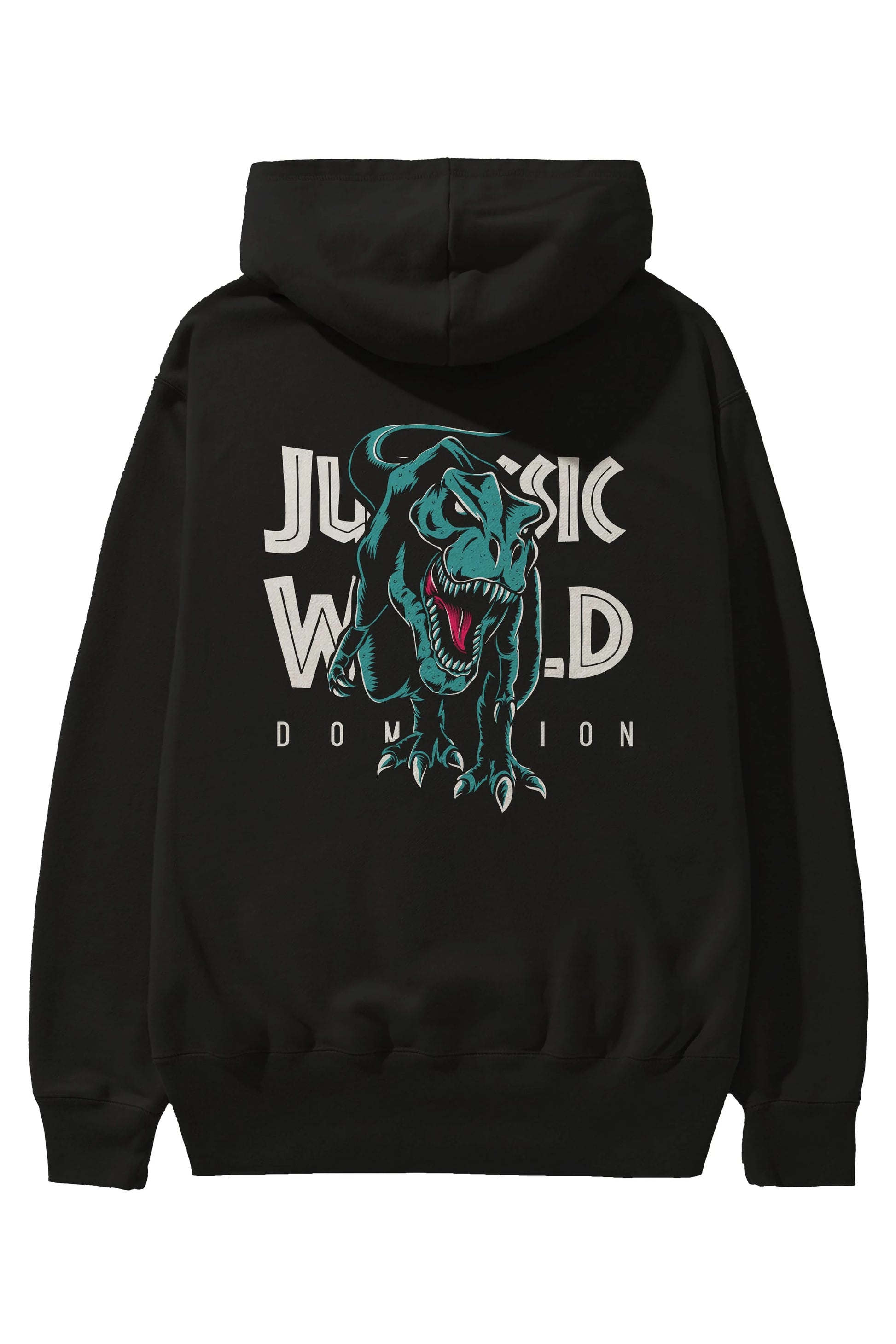 Jurassic Park (1) Arka Baskılı Hoodie Oversize Kapüşonlu Sweatshirt Erkek Kadın Unisex