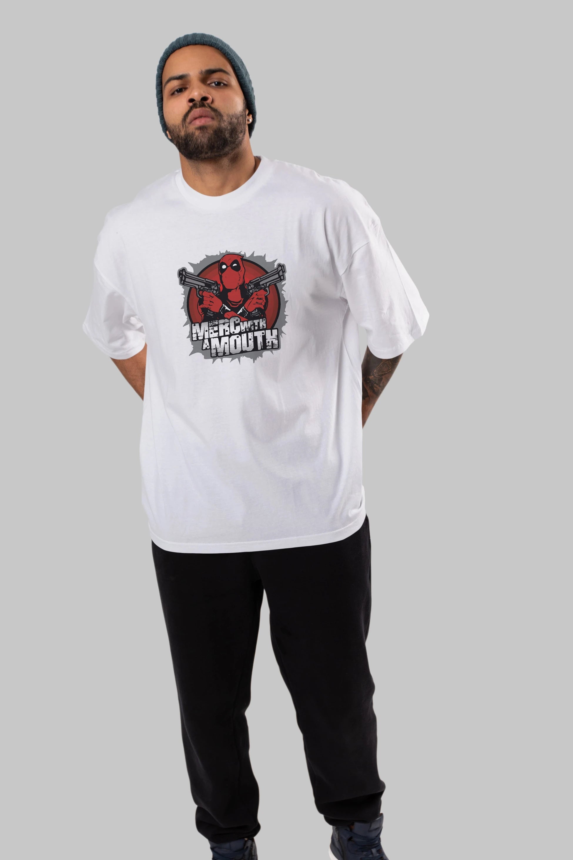 Deadpool (13) Ön Baskılı Oversize t-shirt Erkek Kadın Unisex %100 Pamuk Bisiklet Yaka tişort