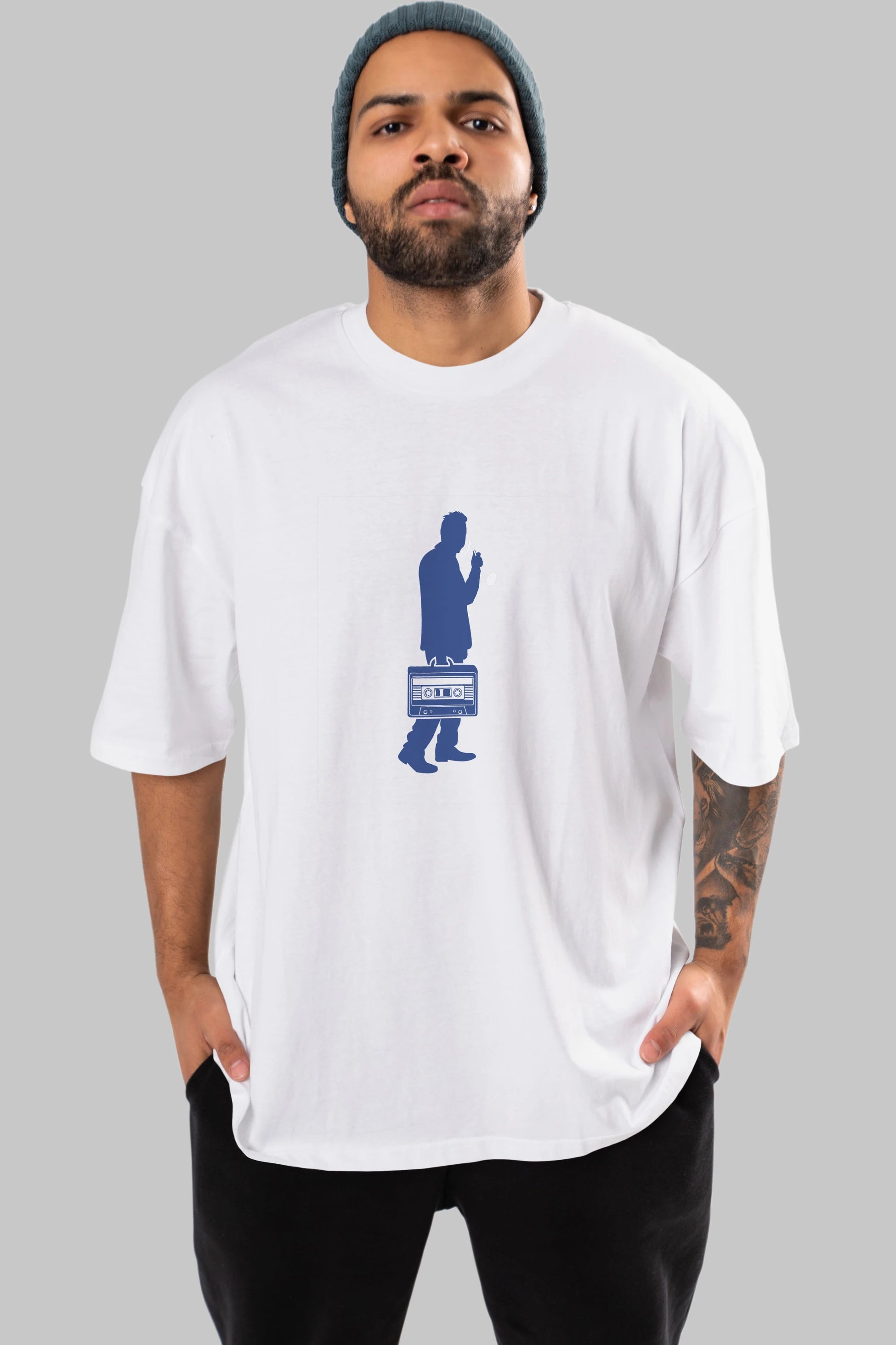 Sound Collector Ön Baskılı Oversize t-shirt %100 pamuk Erkek Kadın Unisex