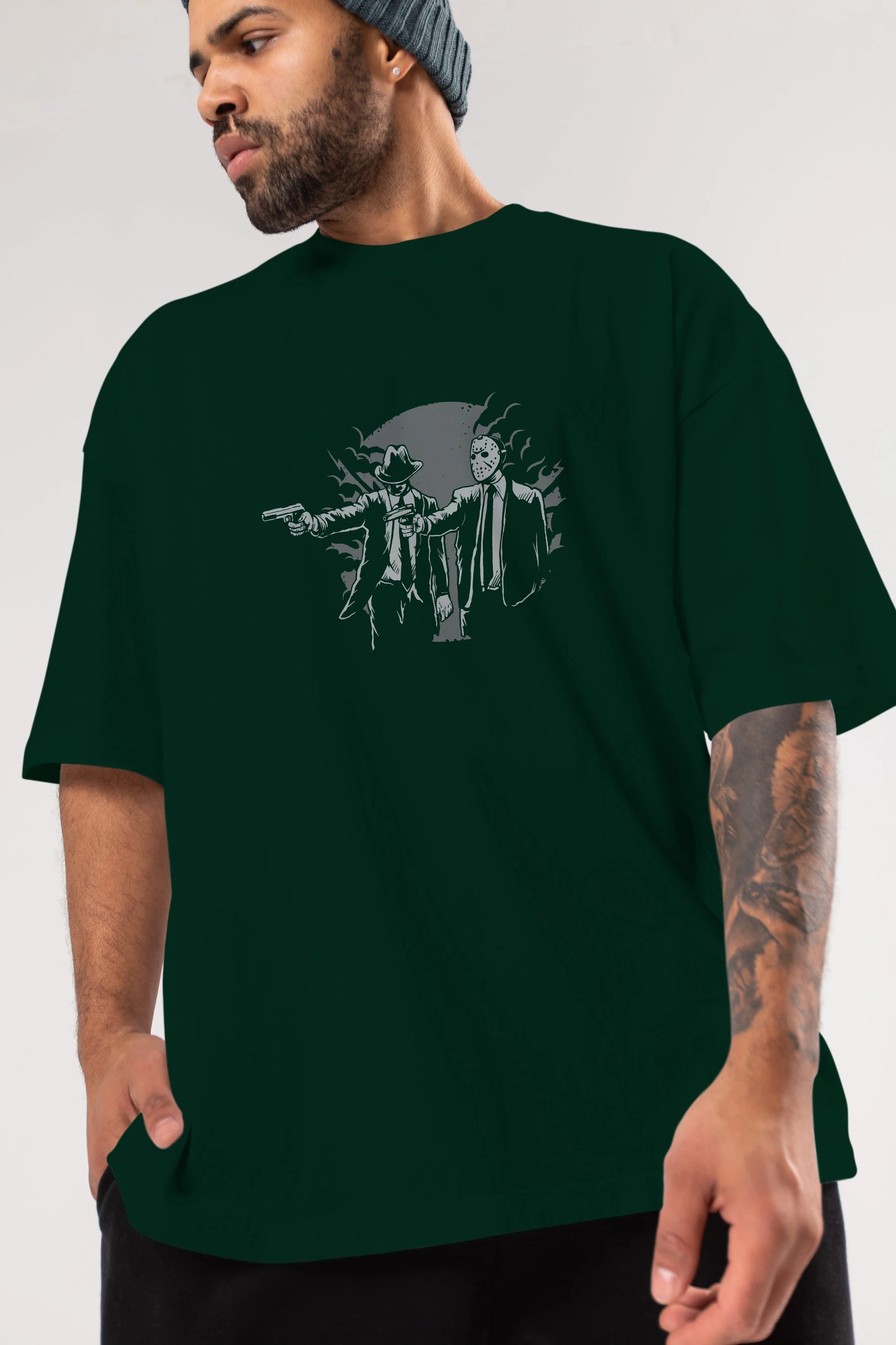 Pulp Killer Ön Baskılı Oversize t-shirt Erkek Kadın Unisex %100 Pamuk tişort