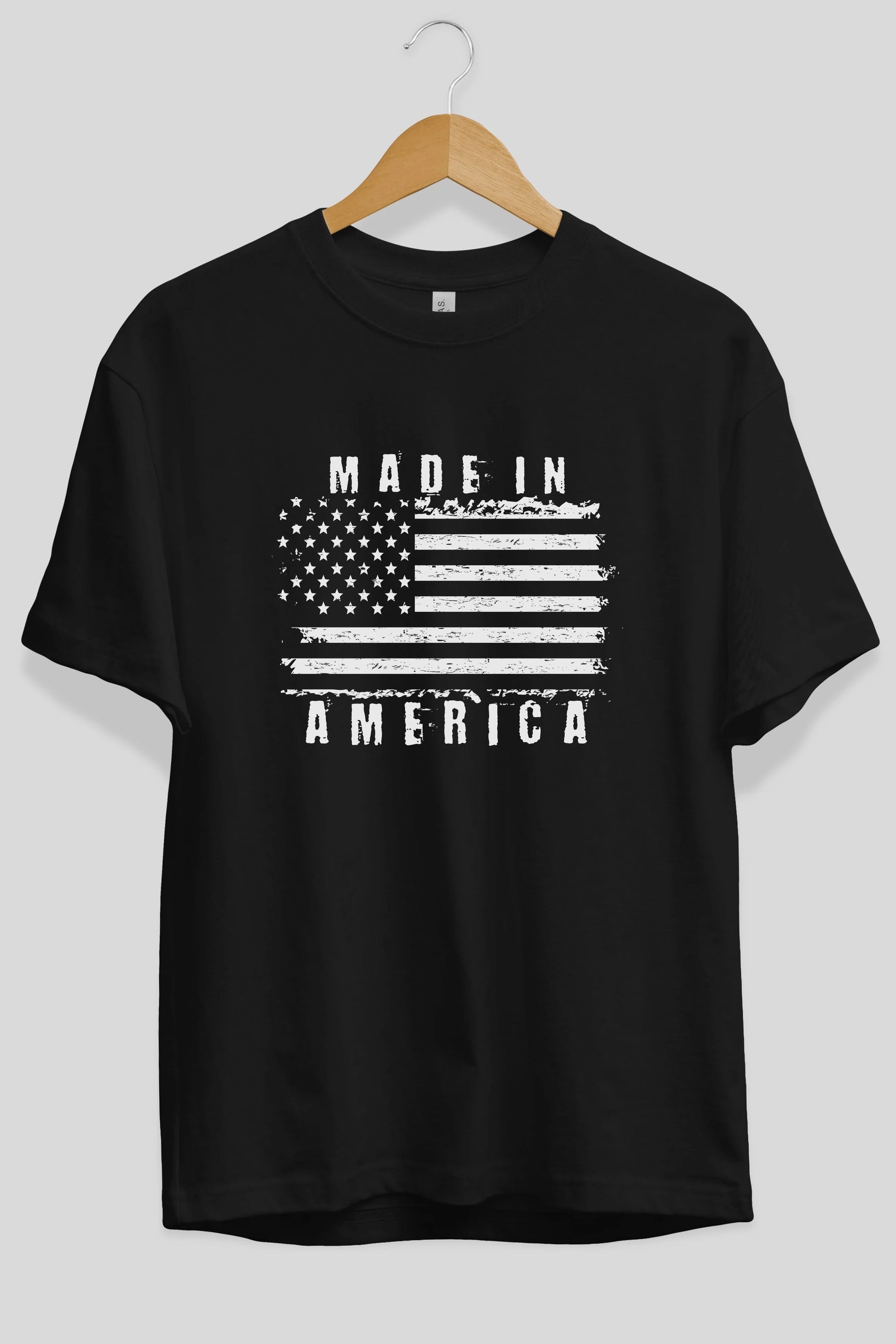 Made in America Ön Baskılı Oversize t-shirt Erkek Kadın Unisex