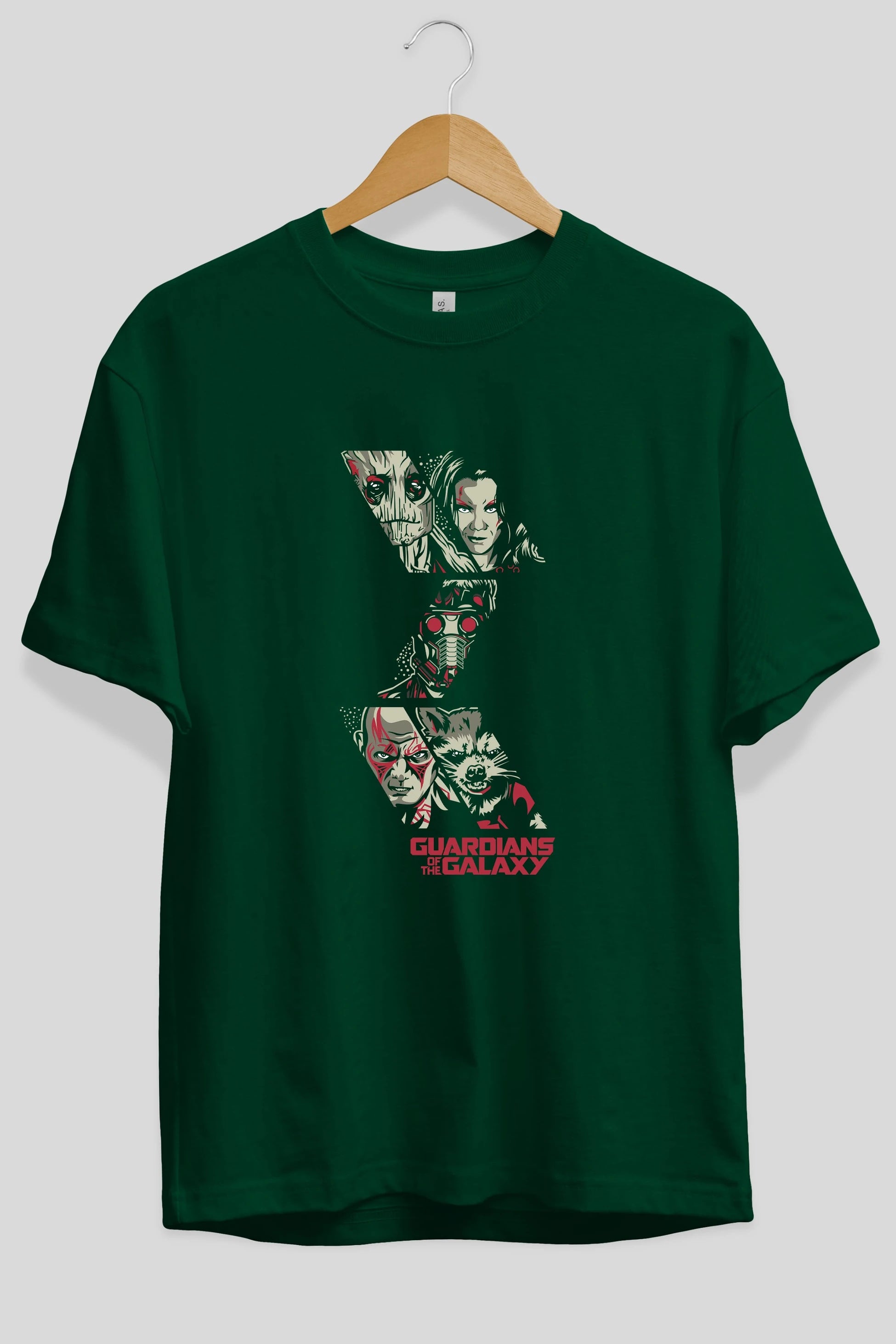 Guardians of The Galaxy (2) Ön Baskılı Oversize t-shirt Erkek Kadın Unisex %100 Pamuk Bisiklet Yaka tişort