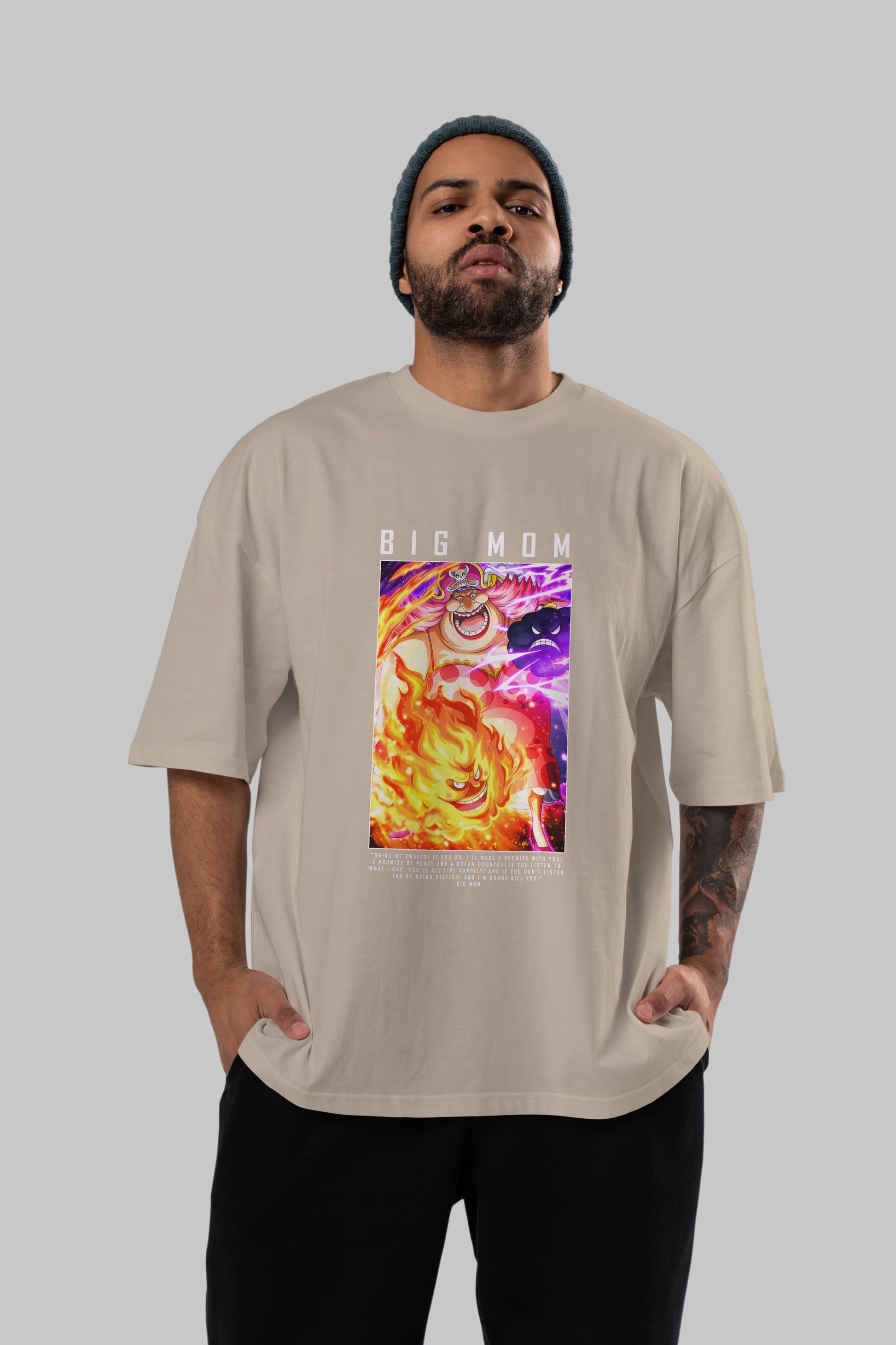Charlotte Linlin Anime Ön Baskılı Oversize t-shirt Erkek Kadın Unisex