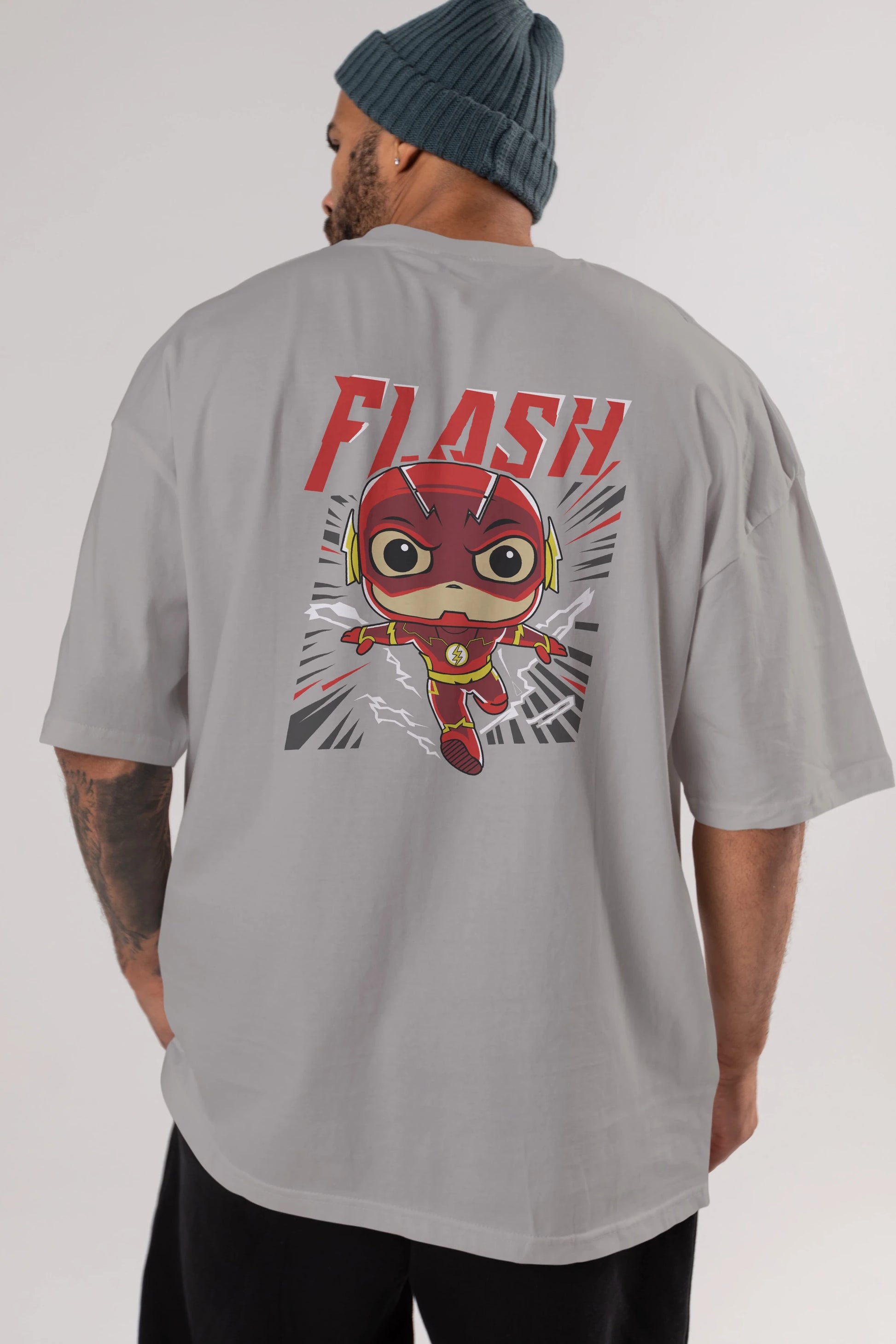 Flash Avengers (4) Arka Baskılı Oversize t-shirt Erkek Kadın Unisex %100 Pamuk Bisiklet Yaka tişort