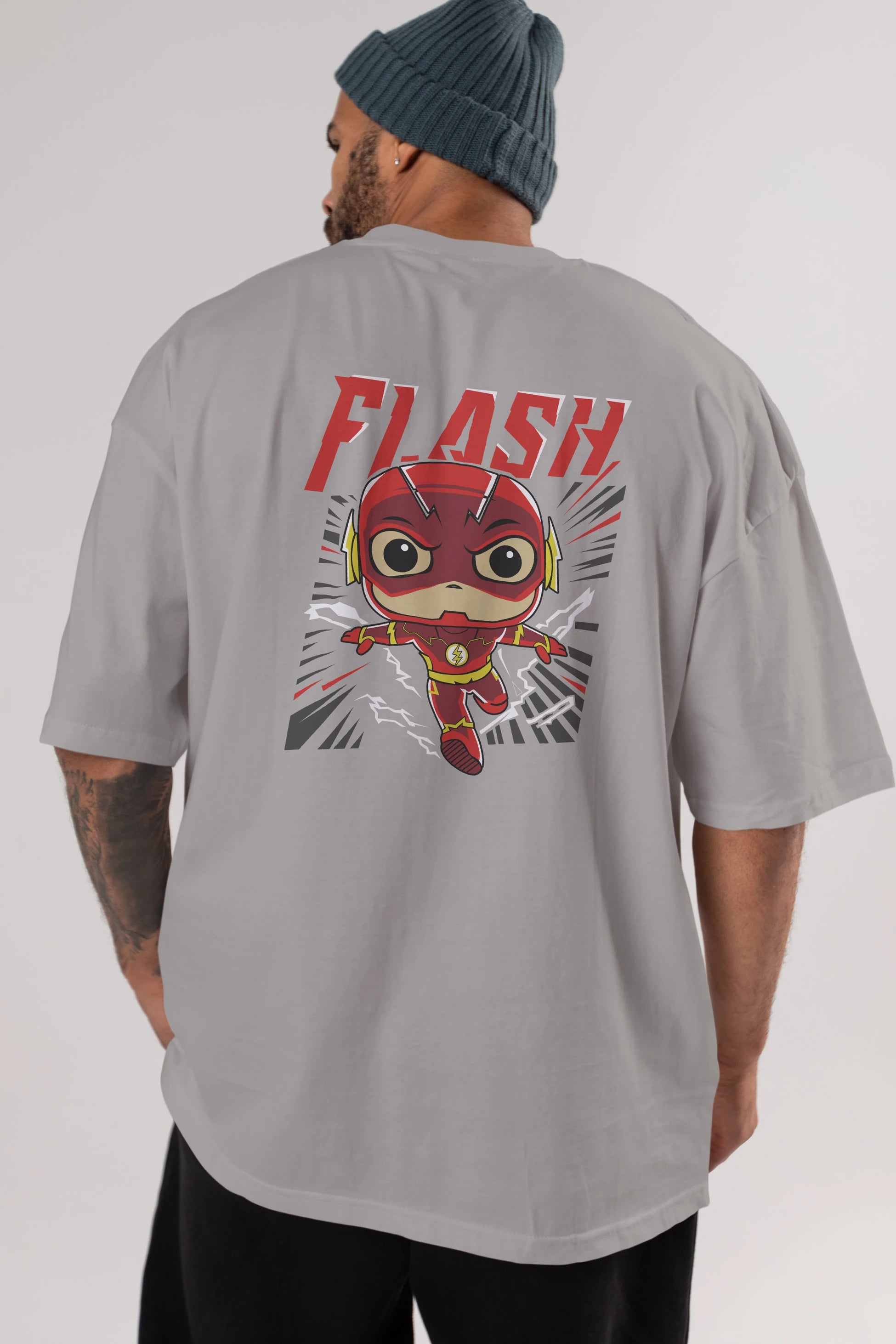 Flash Avengers (4) Arka Baskılı Oversize t-shirt Erkek Kadın Unisex %100 Pamuk Bisiklet Yaka tişort