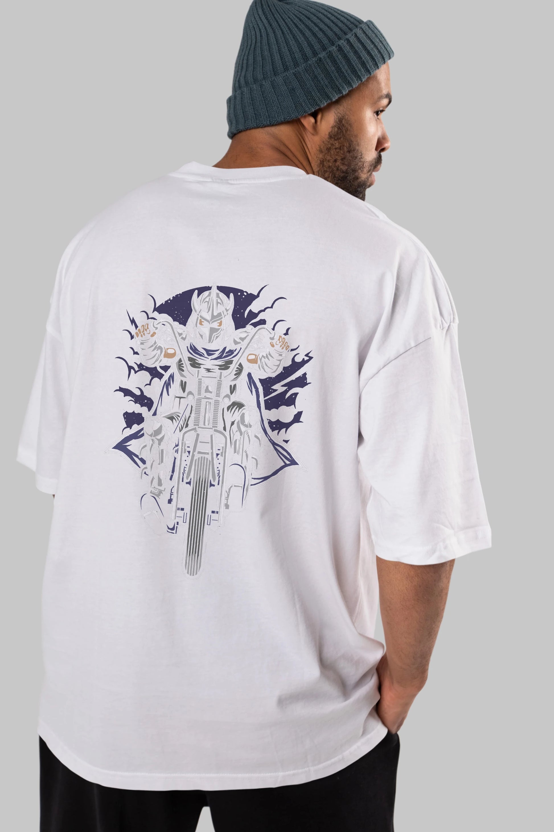 Shred Chopper Arka Baskılı Oversize t-shirt Erkek Kadın Unisex %100 Pamuk
