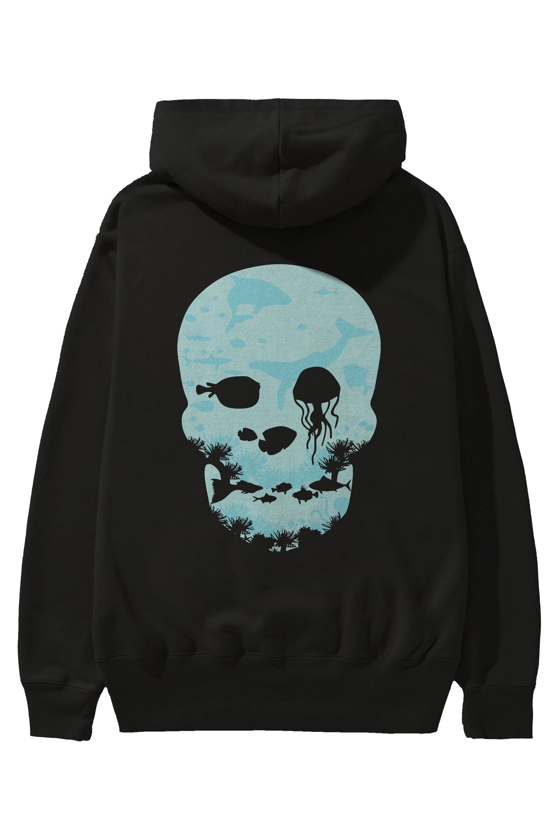 Dead Sea Arka Baskılı Hoodie Oversize Kapüşonlu Sweatshirt Erkek Kadın Unisex