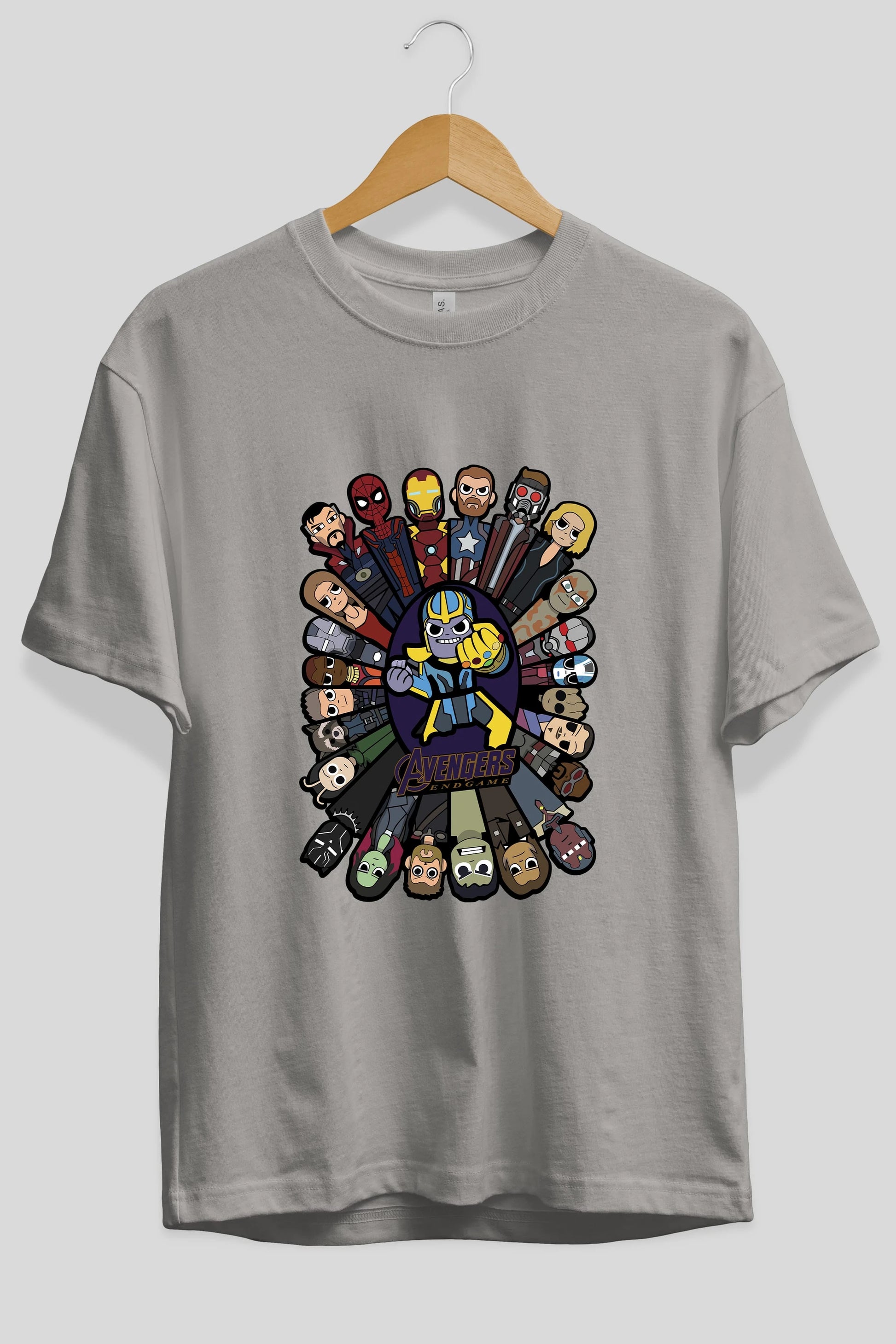 The Avengers (2) Ön Baskılı Oversize t-shirt Erkek Kadın Unisex %100 Pamuk Bisiklet Yaka tişort