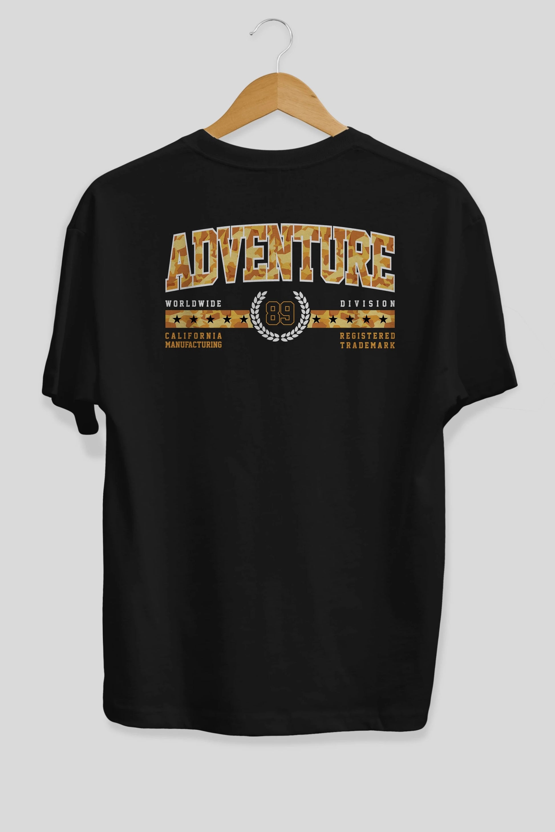 Adventure Arka Baskılı Oversize t-shirt Erkek Kadın Unisex