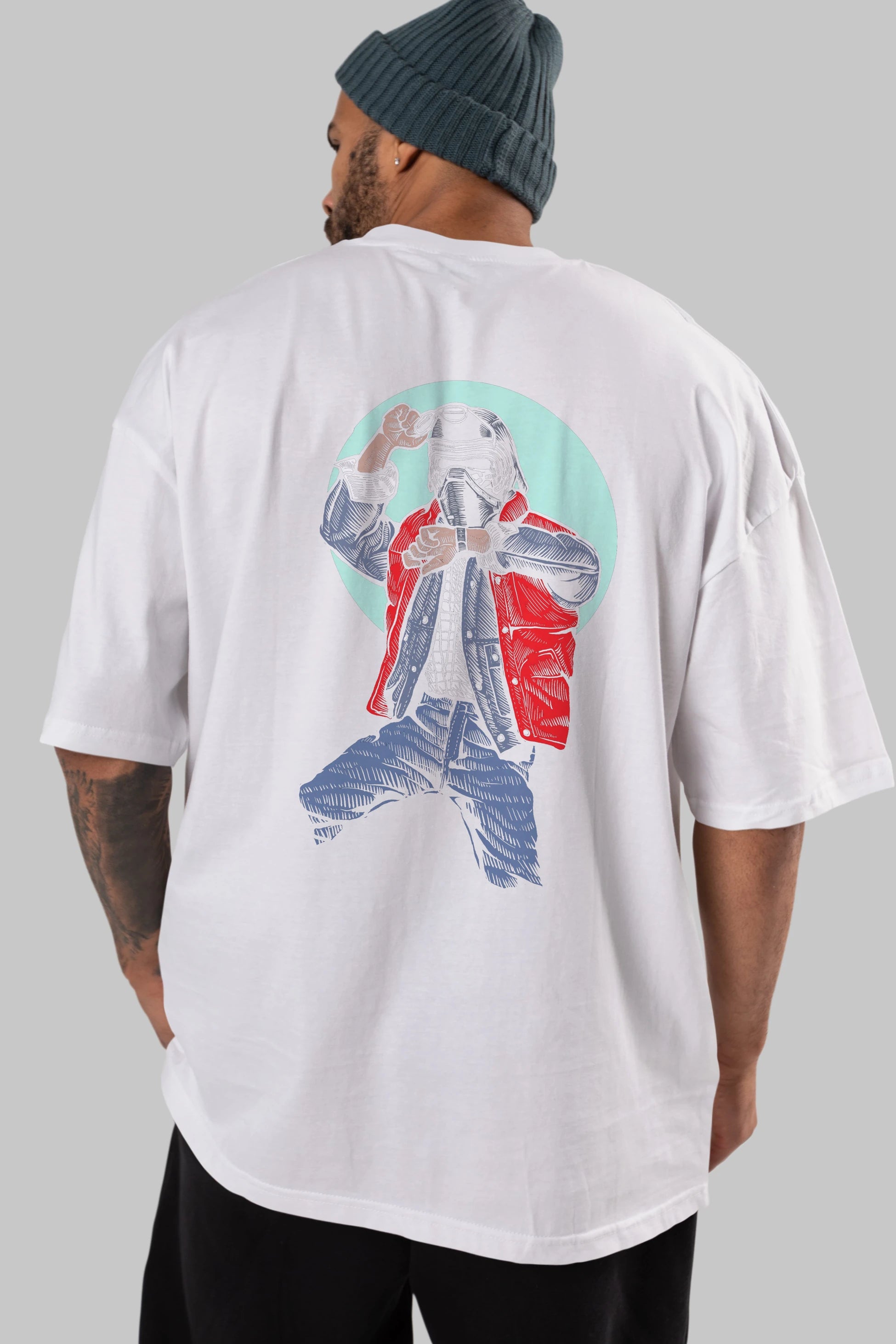 Kylo Mcfly Arka Baskılı Oversize t-shirt Erkek Kadın Unisex %100 Pamuk