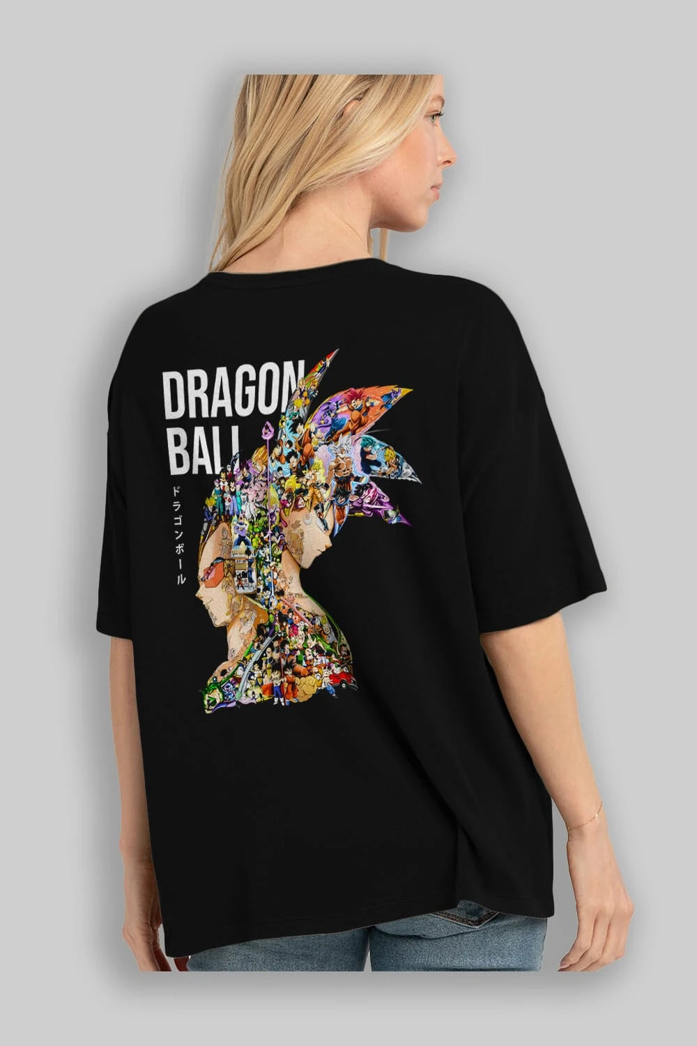 DRAGON BALL ART (5) Anime Arka Baskılı Oversize t-shirt Erkek Kadın Unisex