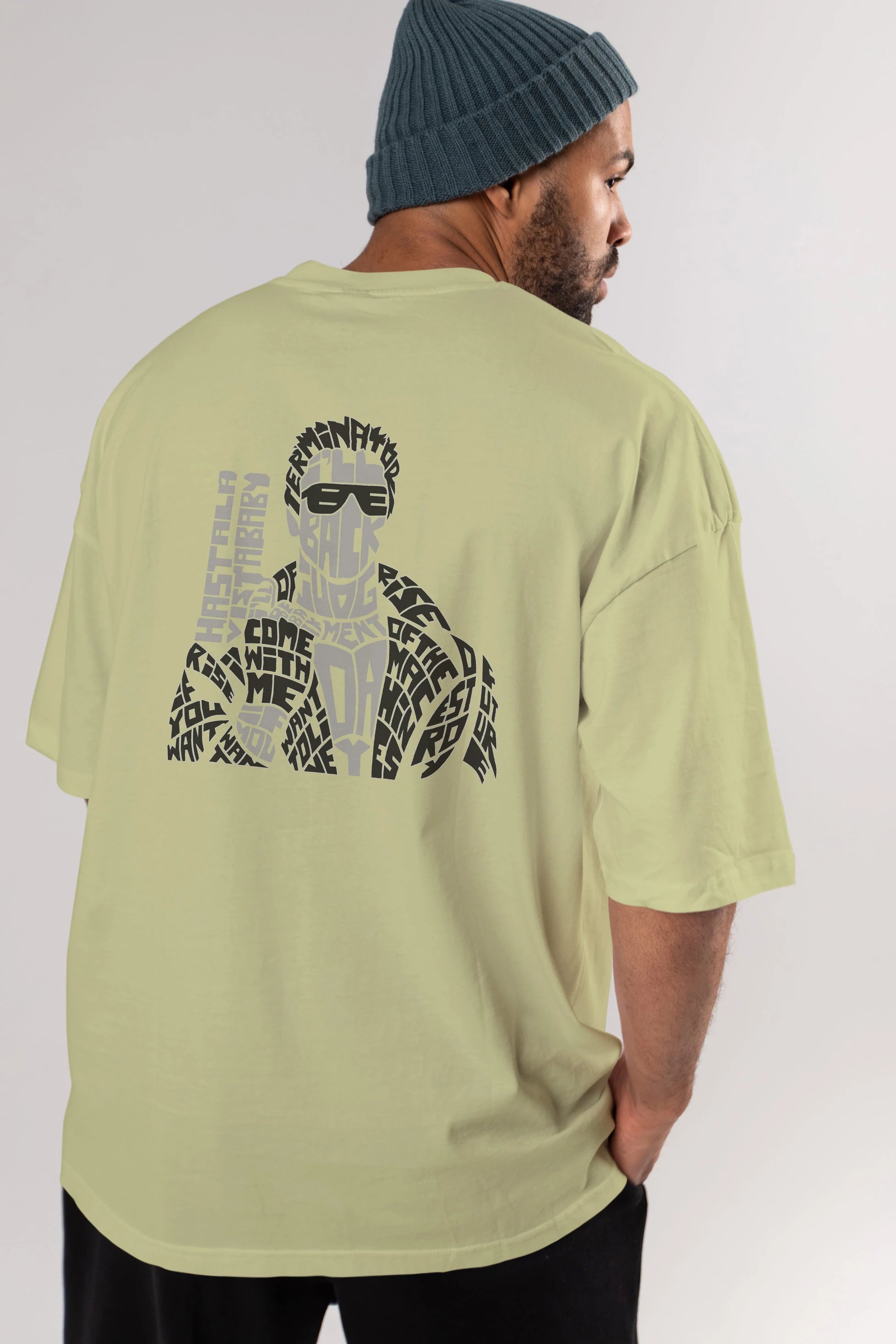 I_ll Be Back Arka Baskılı Oversize t-shirt %100 pamuk Erkek Kadın Unisex
